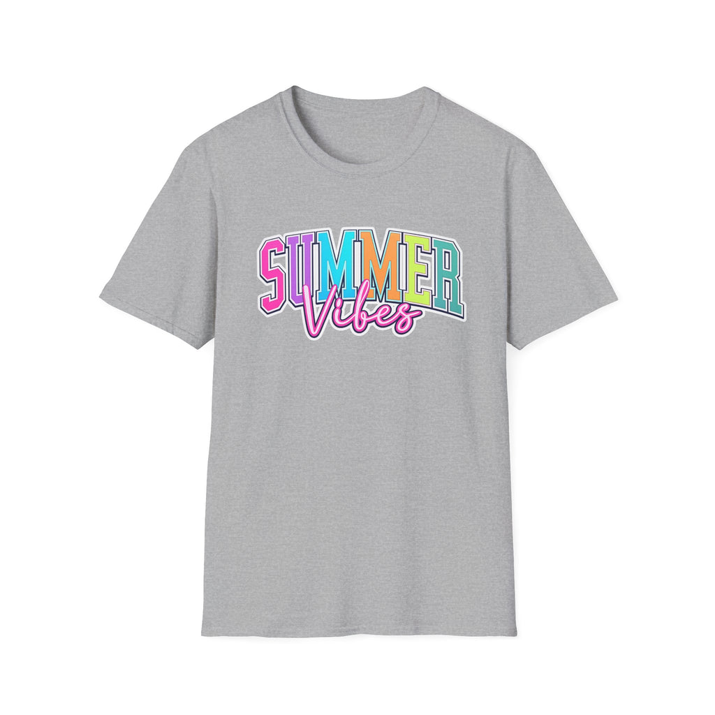Summer Vibes T-Shirt — Colorful Retro Beach Graphic Tee