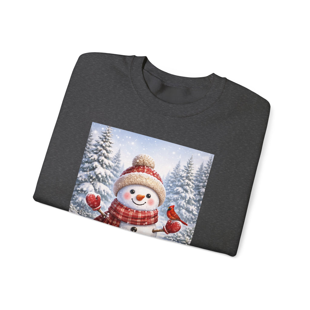 Snowman Christmas Sweatshirt — Festive Winter Holiday Crewneck