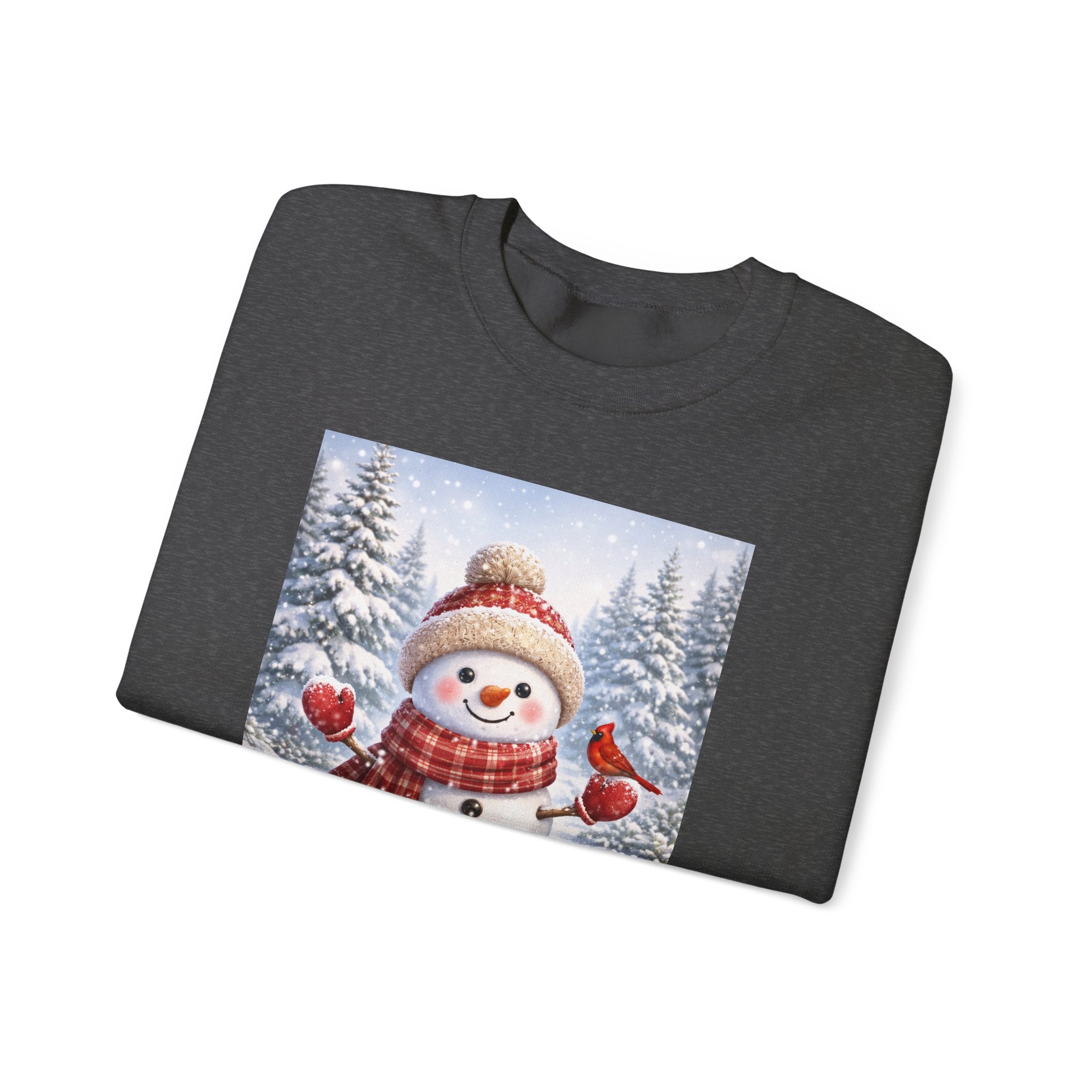 Snowman Christmas Sweatshirt — Festive Winter Holiday Crewneck