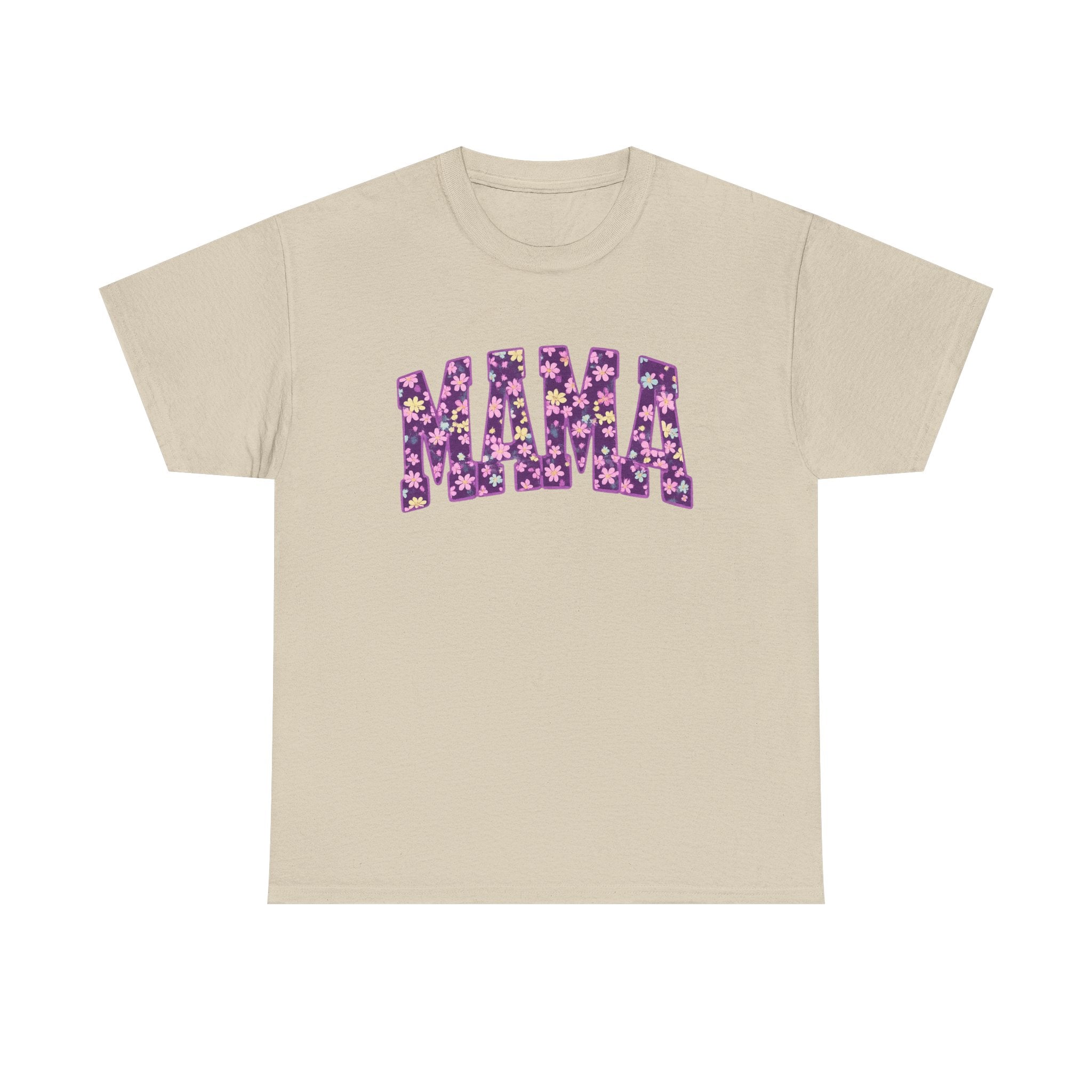 Mama Floral Tee — Purple Flower Mom Shirt for Mother's Day & Everyday