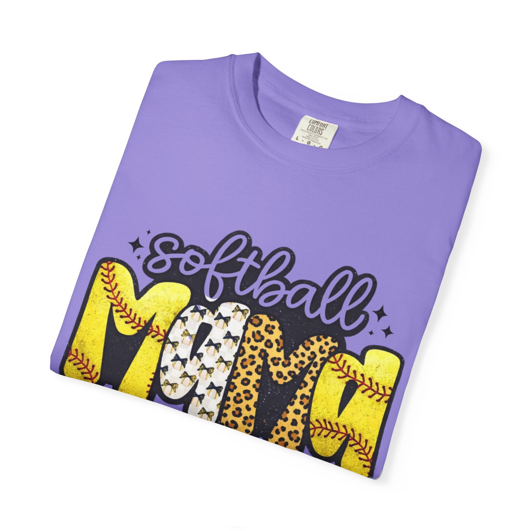 Softball Mom T-Shirt — Leopard & Stitch Graphic Tee