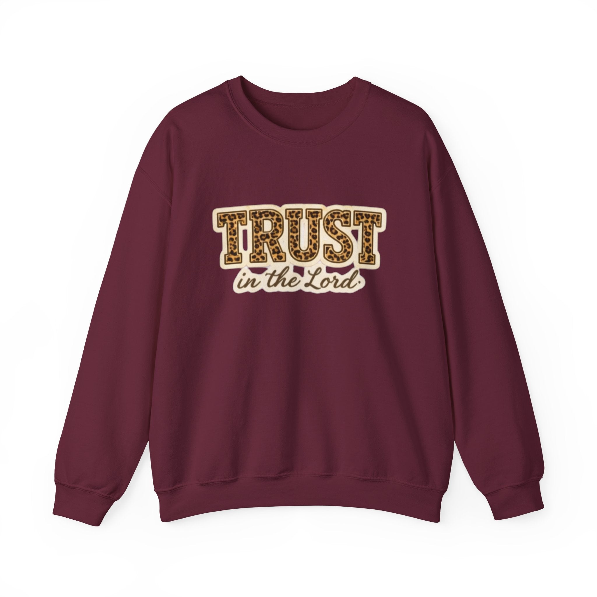 Trust in the Lord Crewneck Sweatshirt — Christian Faith Inspirational Pullover