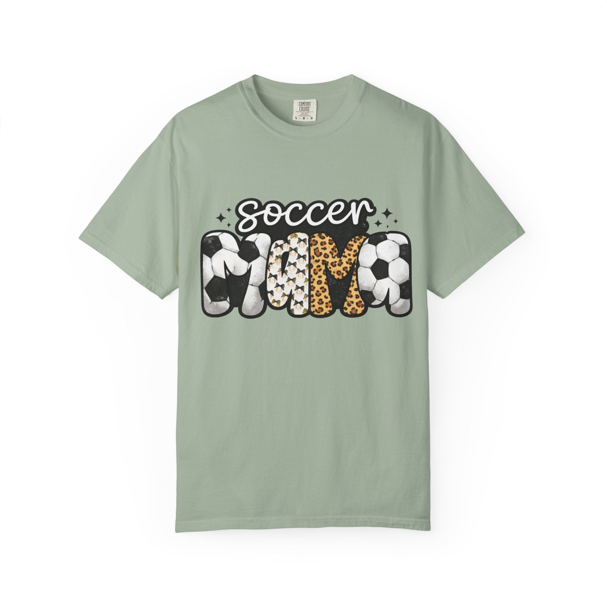 Soccer Mom T-Shirt — Leopard & Ball Graphic Tee for Soccer Moms