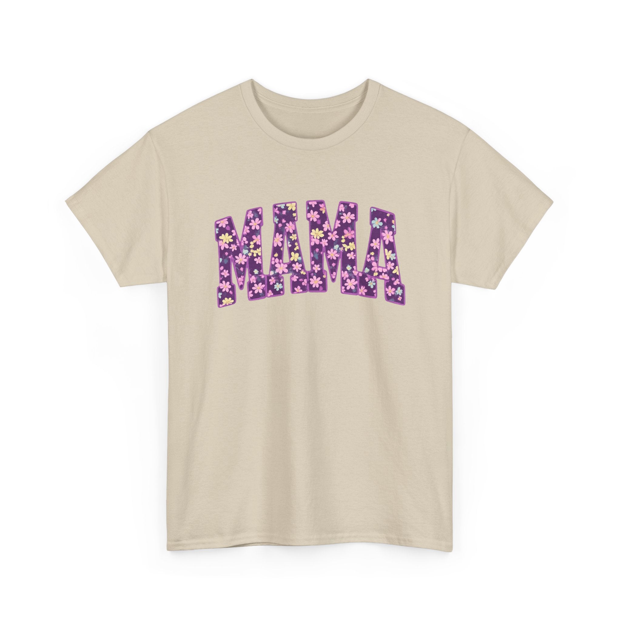 Mama Floral Tee — Purple Flower Mom Shirt for Mother's Day & Everyday