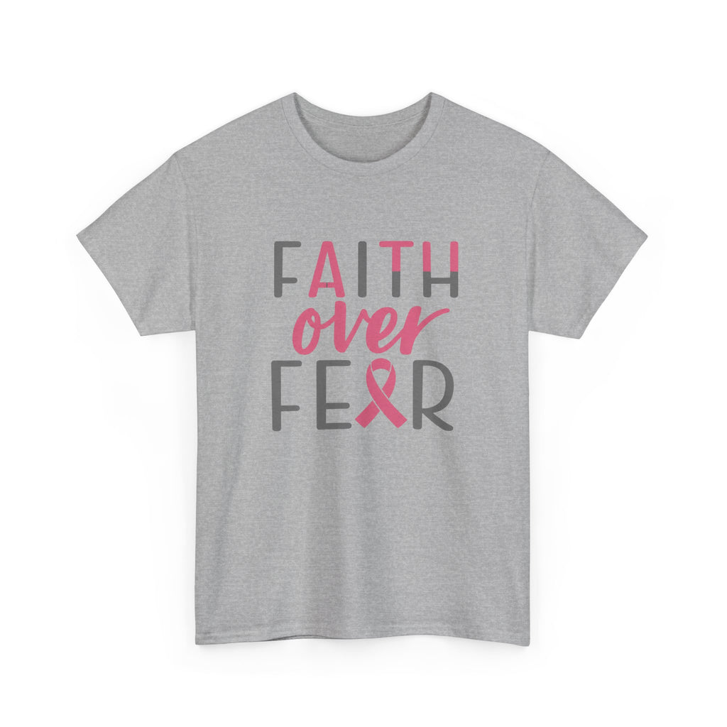 Faith Over Fear Breast Cancer Awareness T-Shirt