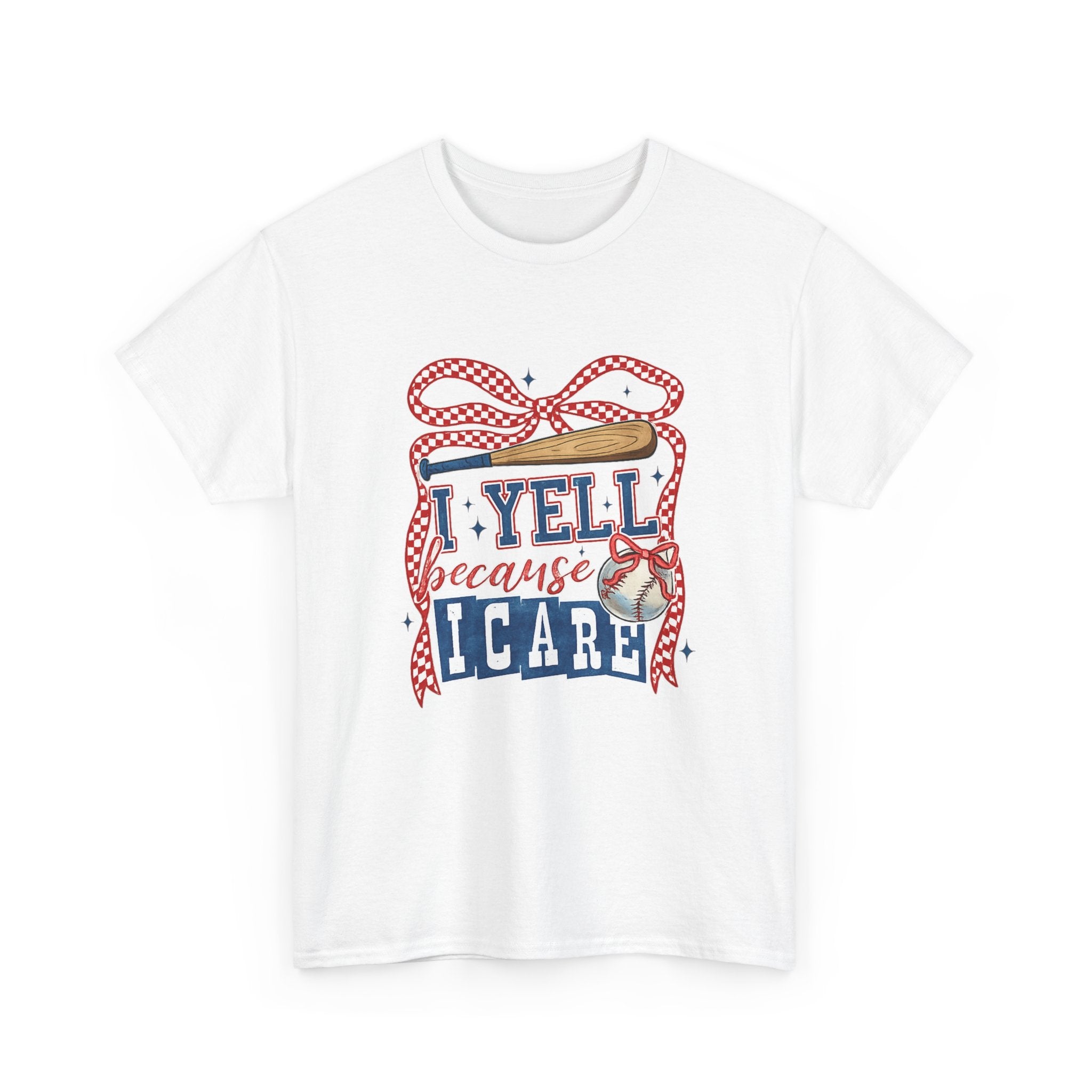 T-Shirt - I Yell Because I Care Patriotic Teacher Appreciation Tee