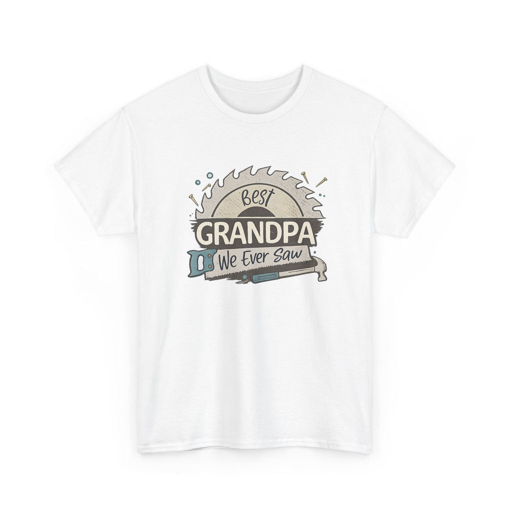 Grandpa T-Shirt — "Best Grandpa We Ever Saw" Vintage Gift Tee for Father’s Day