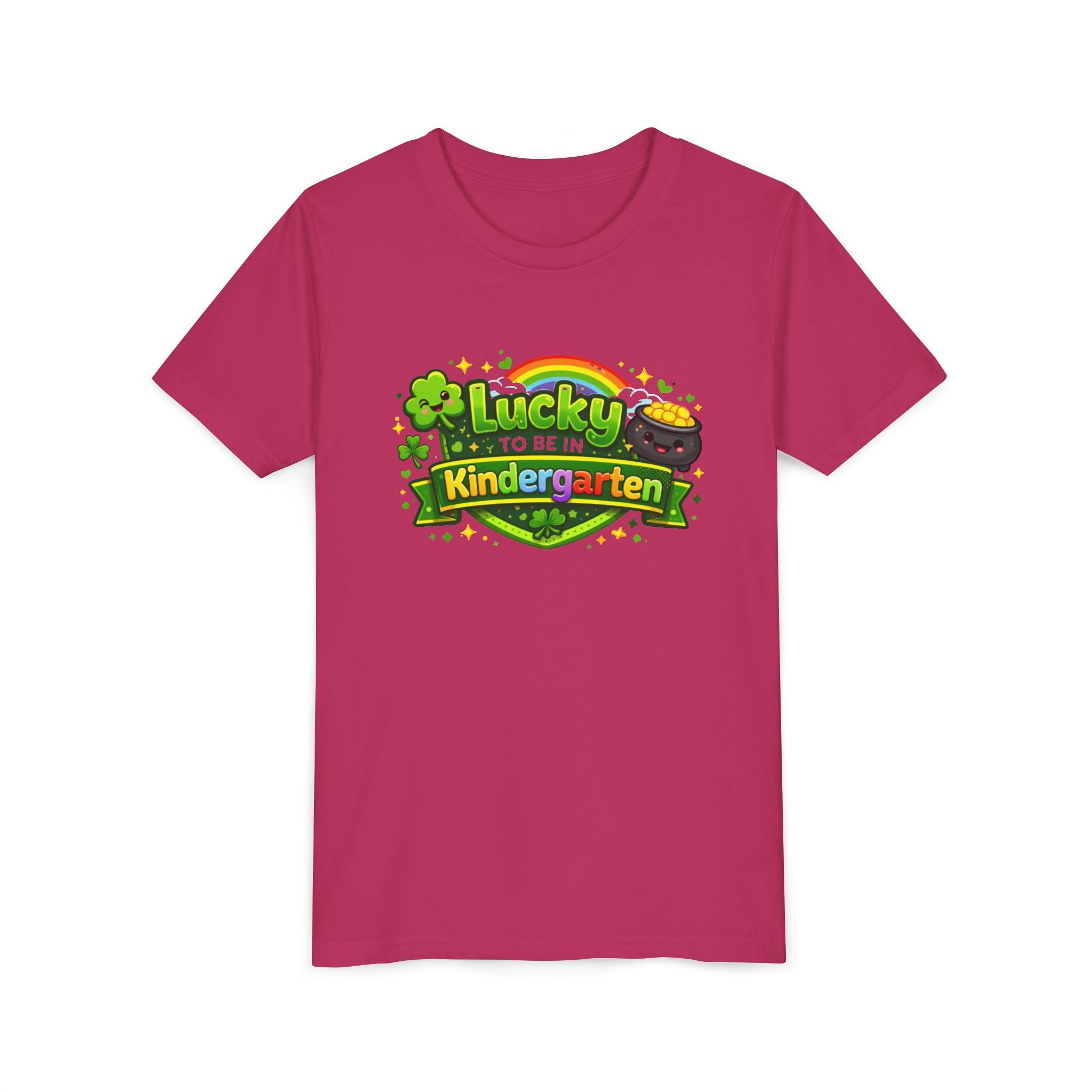 Lucky to Be in Kindergarten Youth Tee — St. Patrick’s Day Kindergarten Shirt