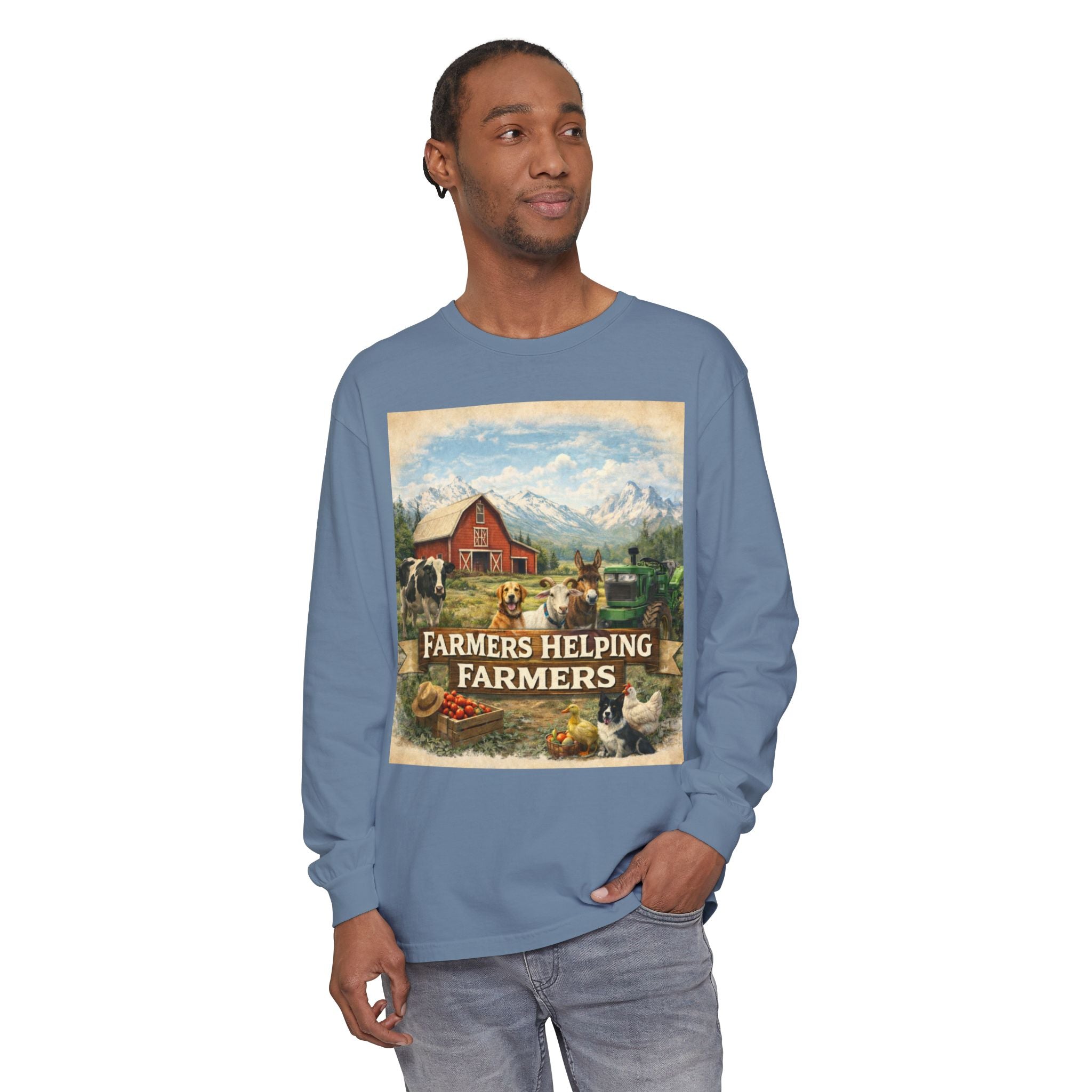 Farmers Helping Farmers Long Sleeve Tee