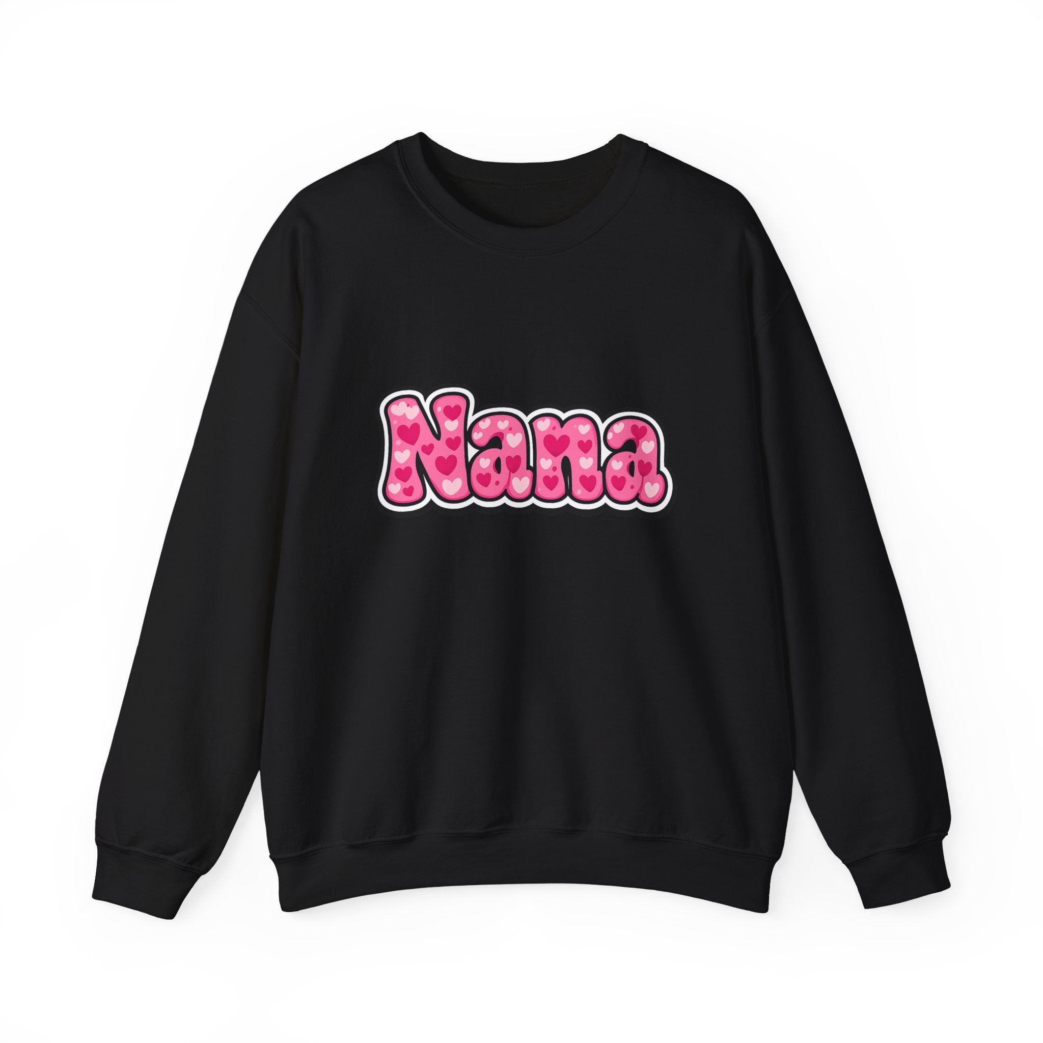Nana Pink Bubble Text Sweatshirt — Cozy Grandma Gift