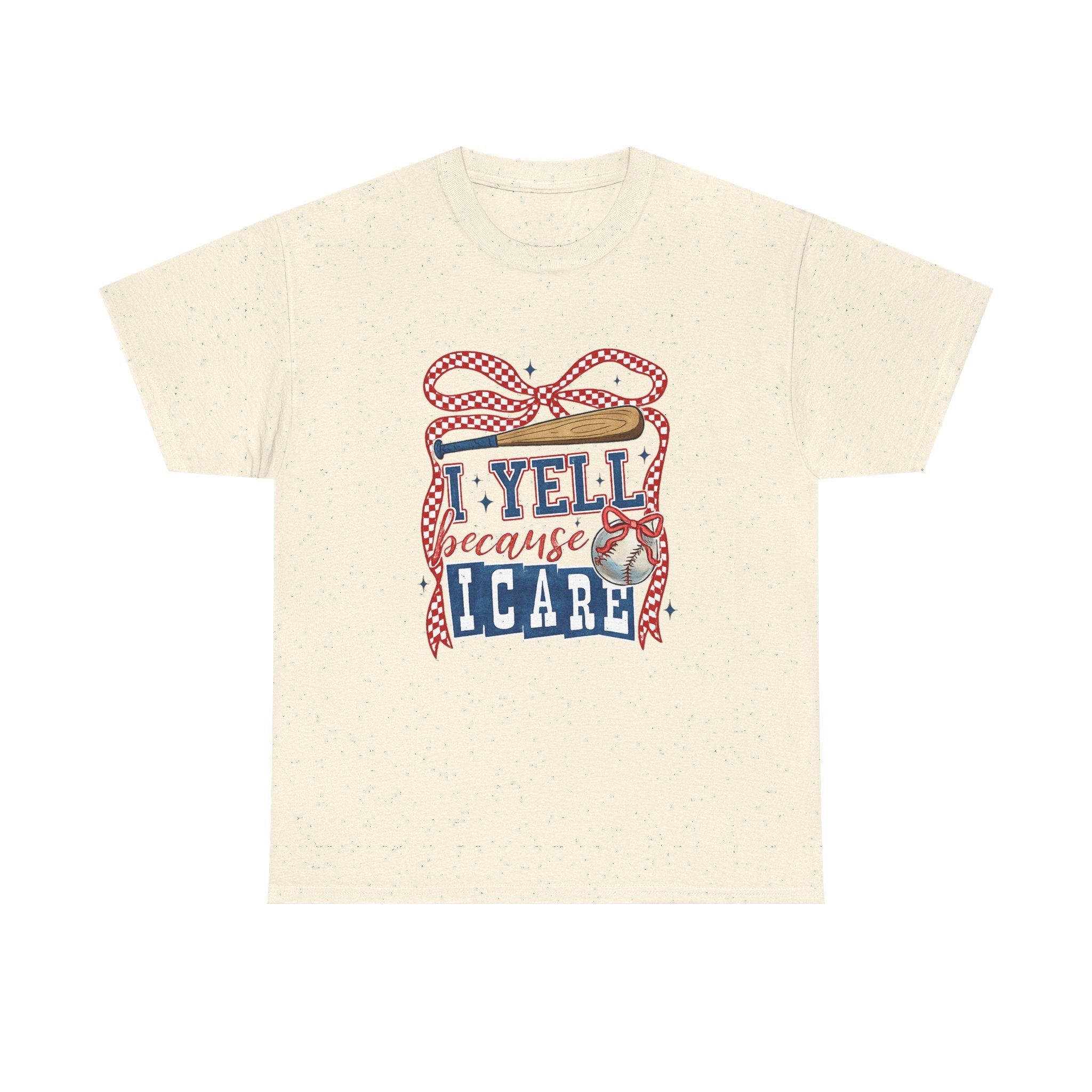 T-Shirt - I Yell Because I Care Patriotic Teacher Appreciation Tee