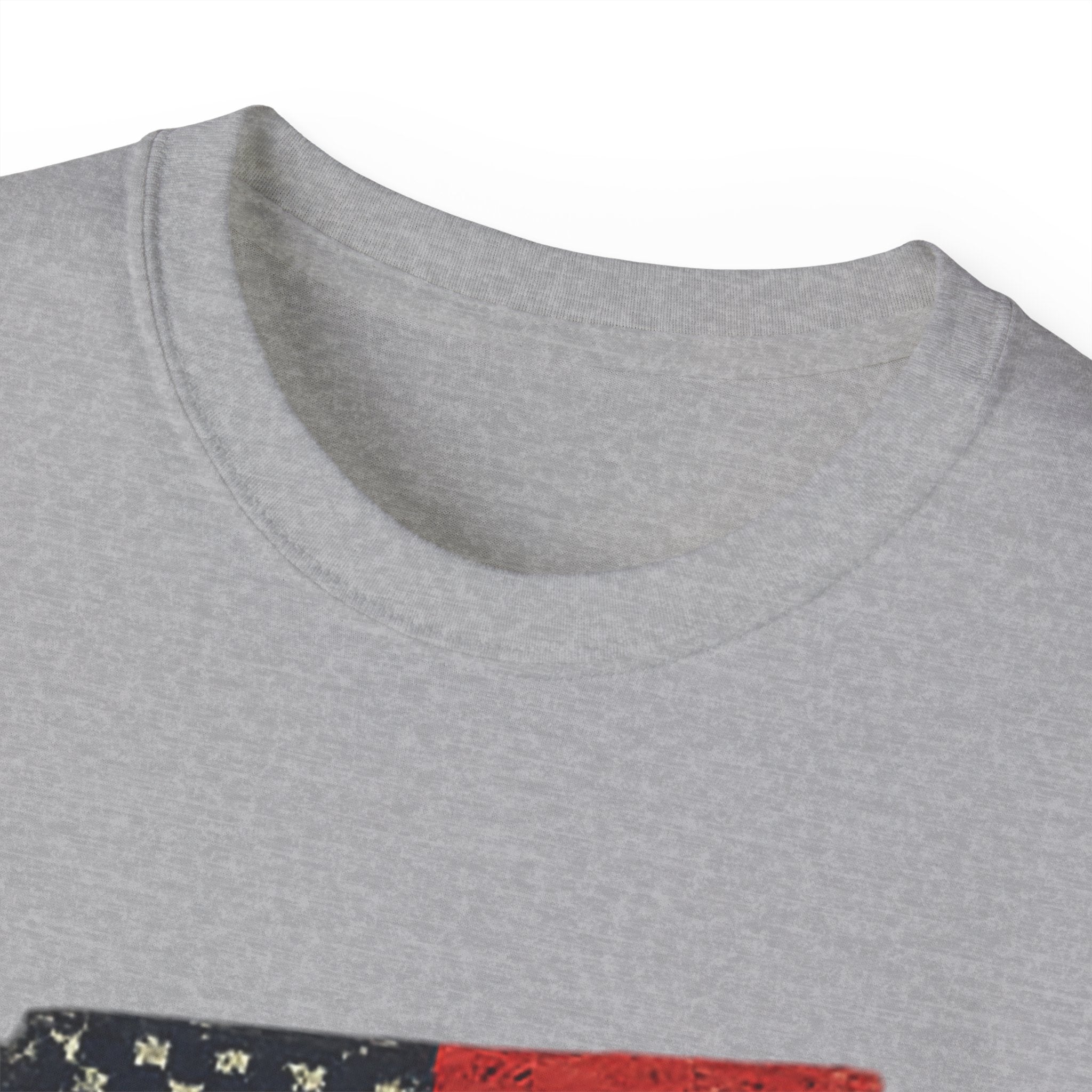Patriotic Dad T-Shirt – Vintage American Flag 'DAD' Tee for Father’s Day