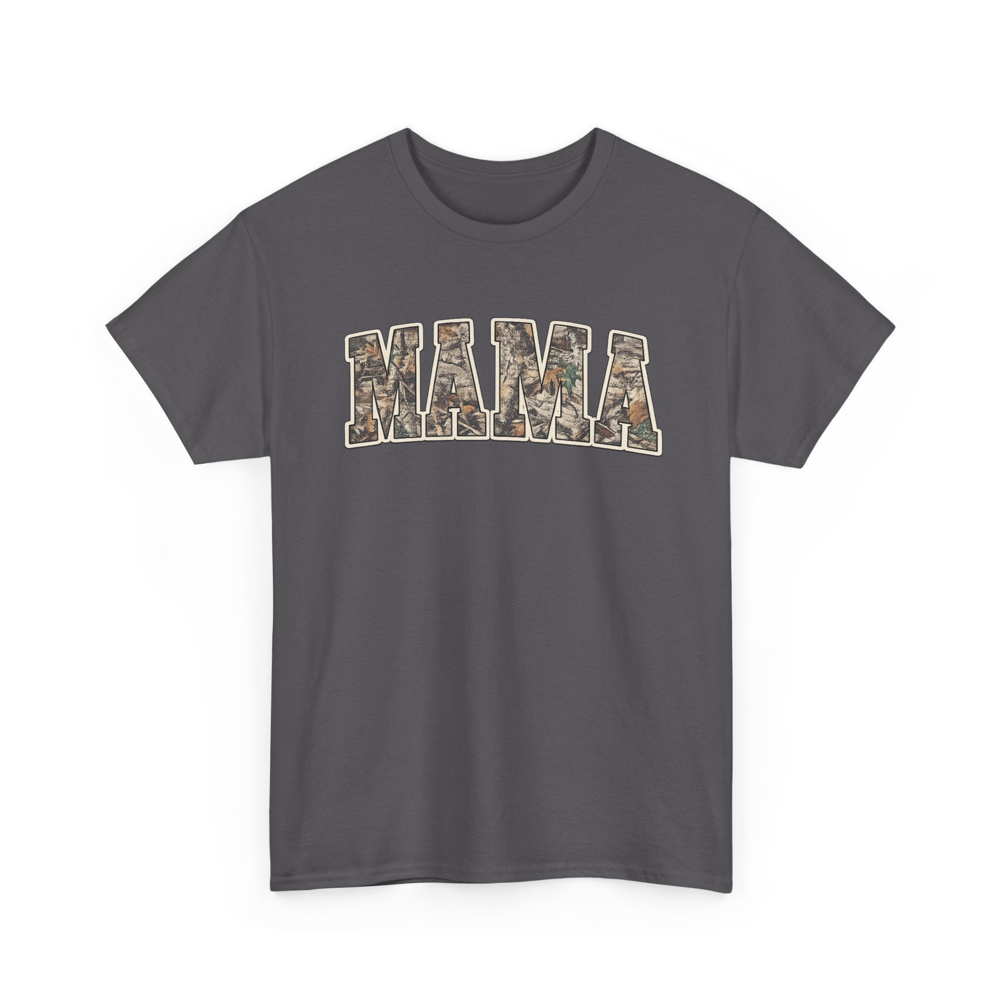 Mama Camo T-Shirt — Rustic Camouflage 'MAMA' Graphic Tee for Moms