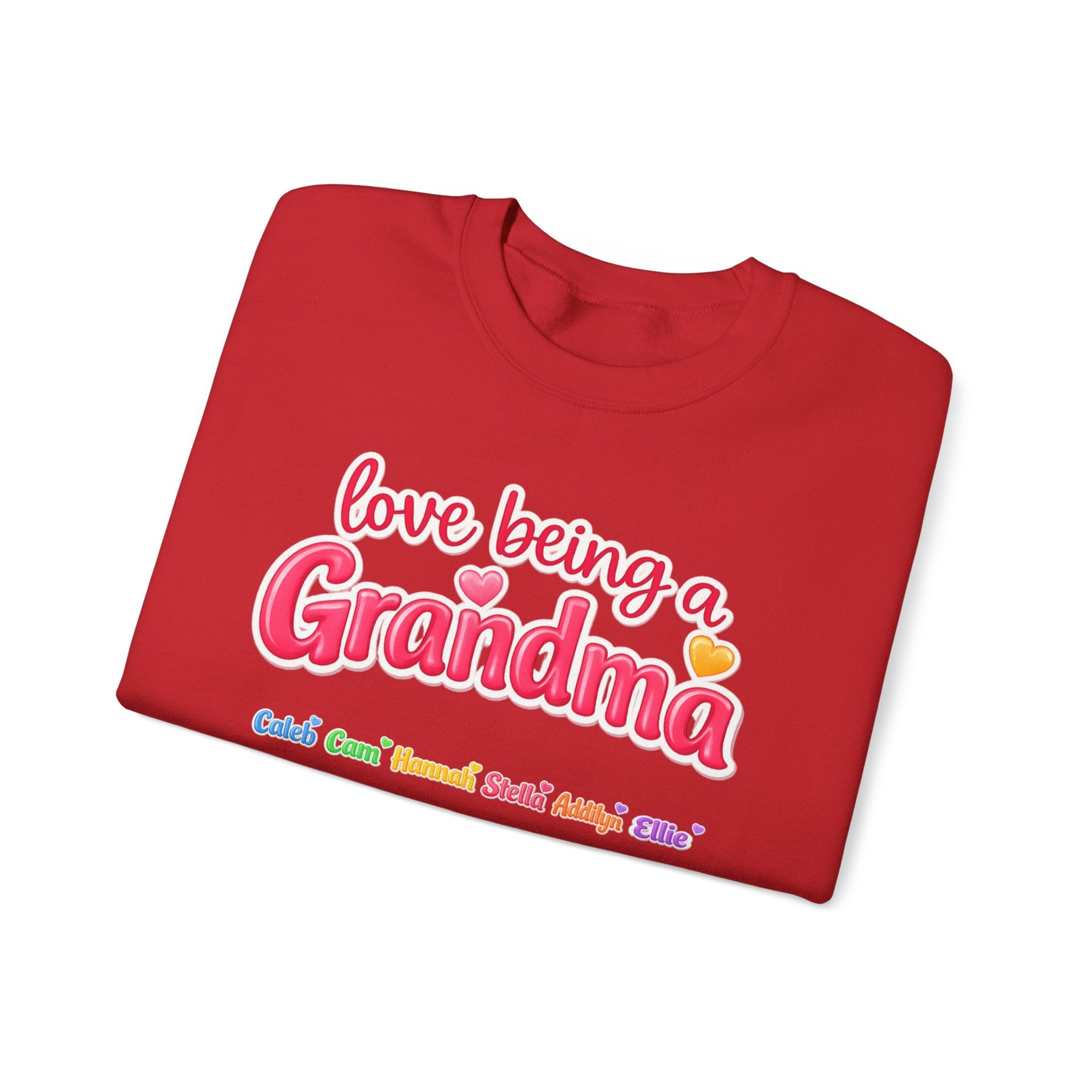 Grandma Crewneck Sweatshirt - "Love Being a Grandma" Cozy Gift
