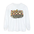 Motherhood Graphic Long Sleeve Tee — "Mother Doodle: Some days I rock it"