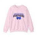 Panthers Crewneck Sweatshirt — Cedar Ridge Panthers Blue Bow School Spirit