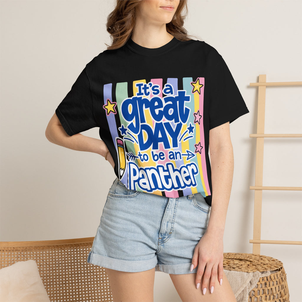 It’s a Great Day to Be a Panther T-Shirt — Cute Retro School Spirit Tee