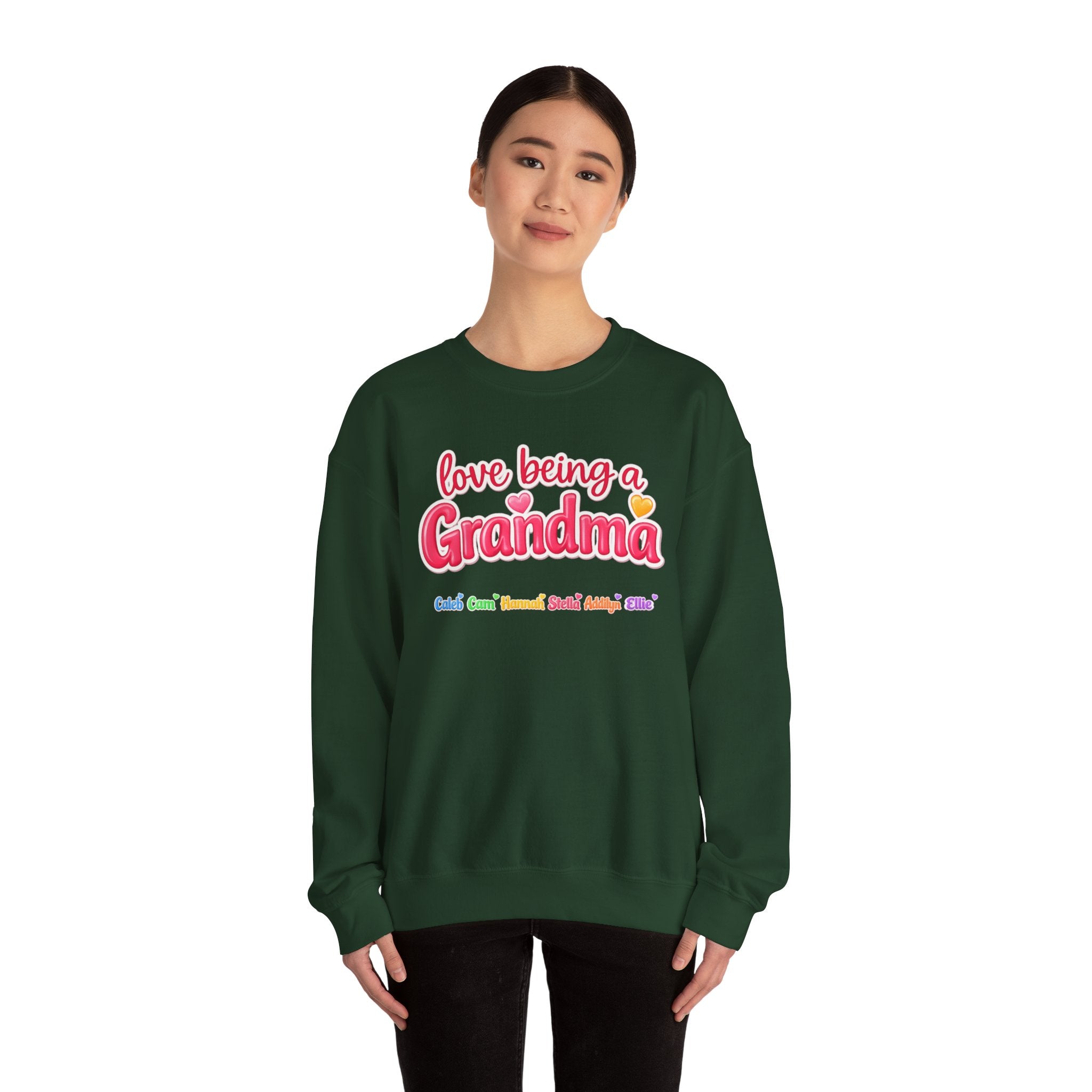 Grandma Crewneck Sweatshirt - "Love Being a Grandma" Cozy Gift
