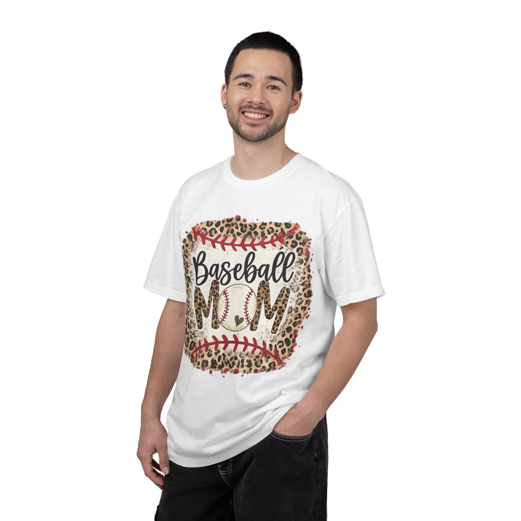 Baseball Mom Leopard Print T-Shirt