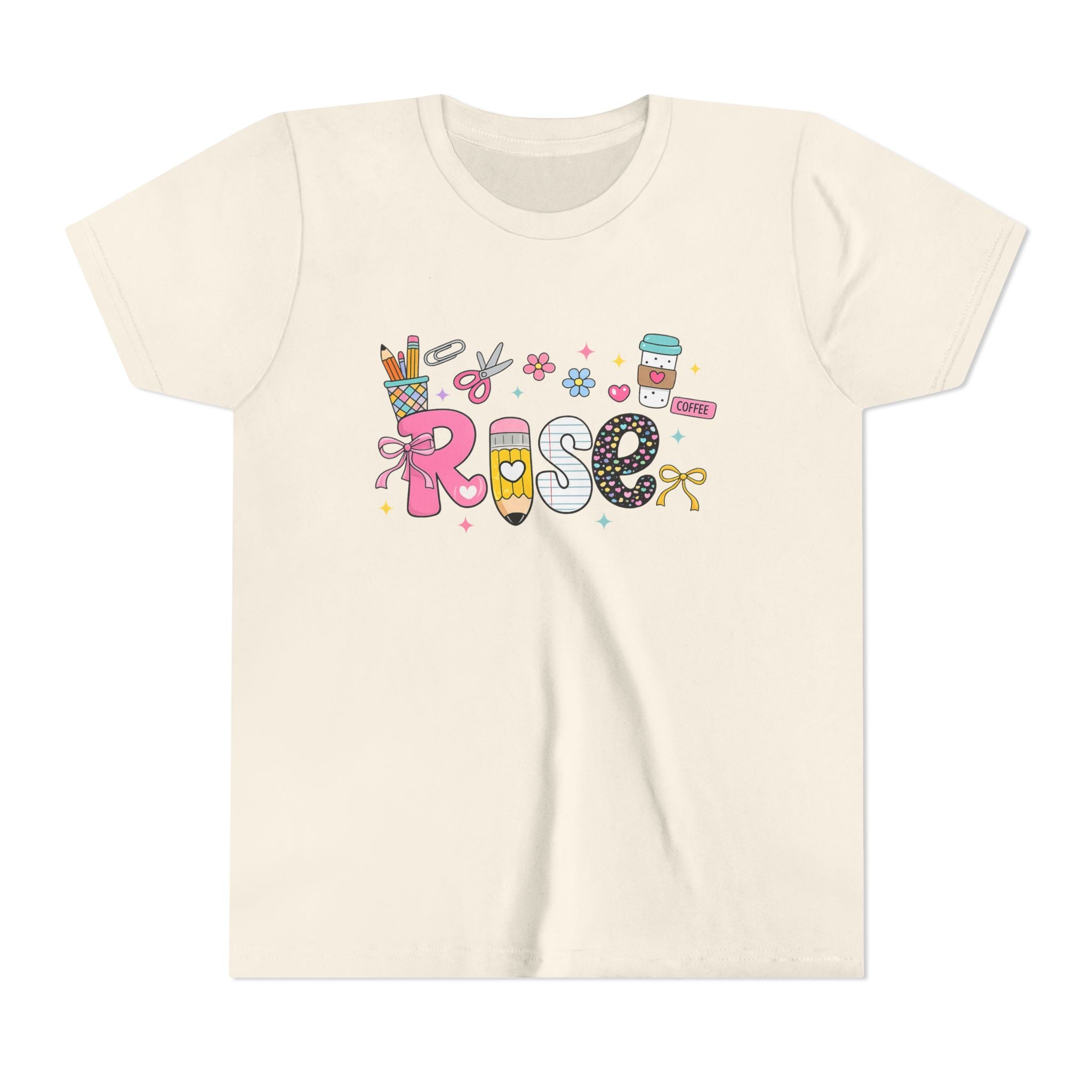 Youth Tee — Cute Personalized "Rose" Name Graphic Shirt for Kids