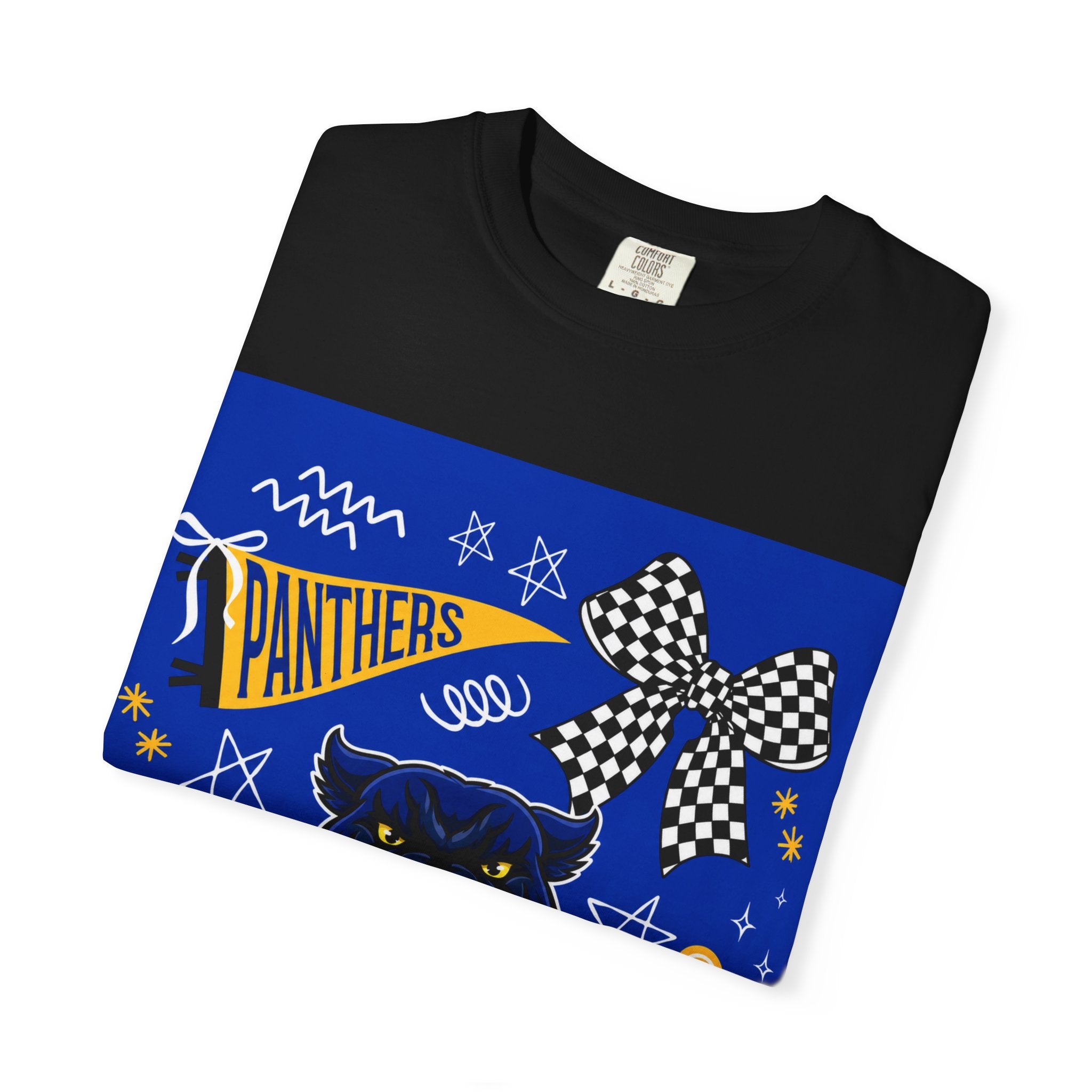 Panthers Cheer Graphic T-Shirt — School Spirit Fan Tee