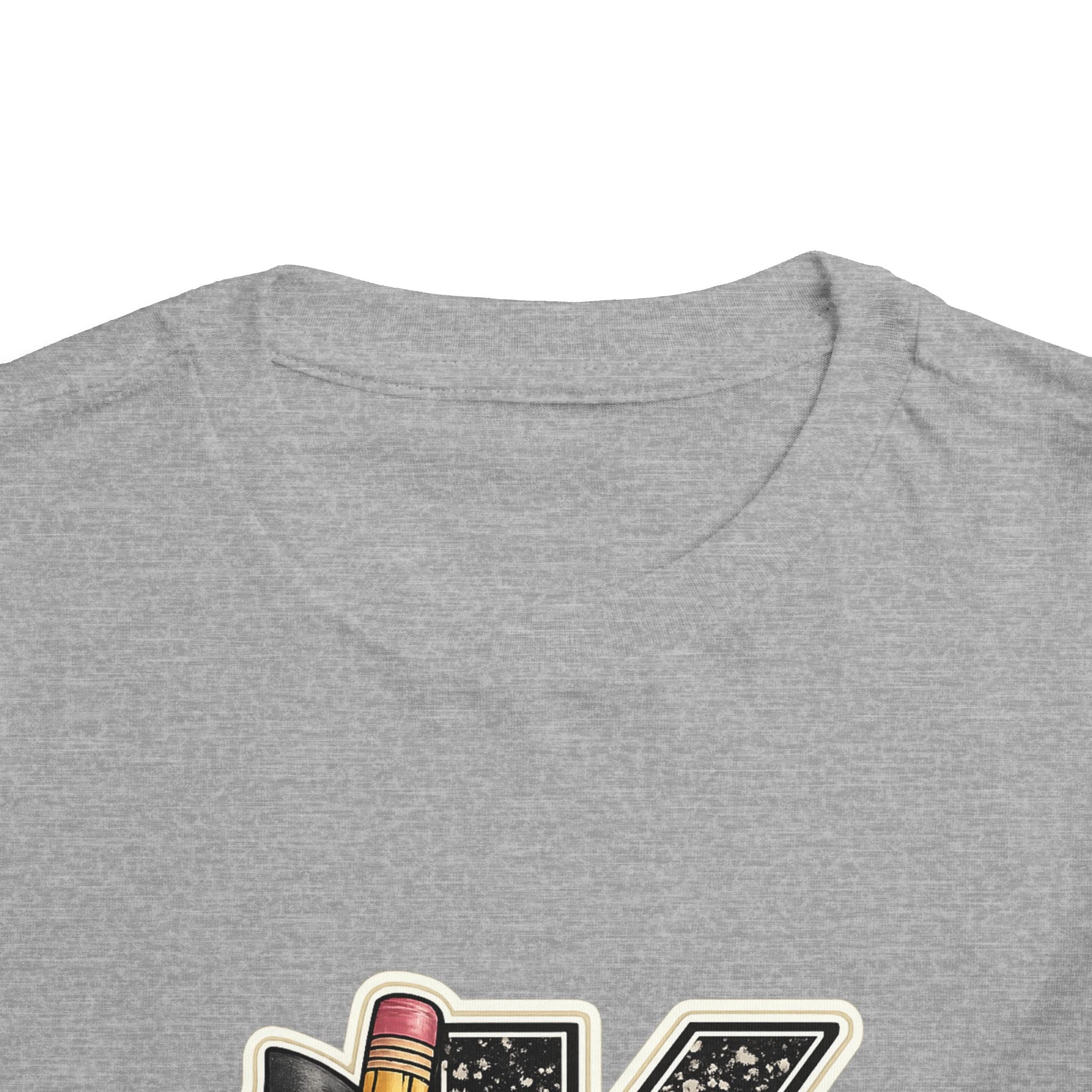 Kids' Letter K Pencil Tee — Monogram Toddler Short Sleeve Shirt