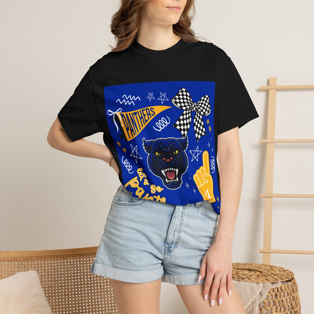 Panthers Cheer Graphic T-Shirt — School Spirit Fan Tee