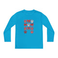 Youth Long Sleeve Tee - Red Paw & Bow Valentine Animal Print