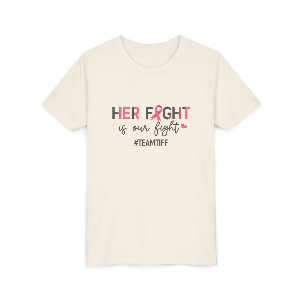 Youth Tee - “Her Fight Is Our Fight” Breast Cancer Awareness