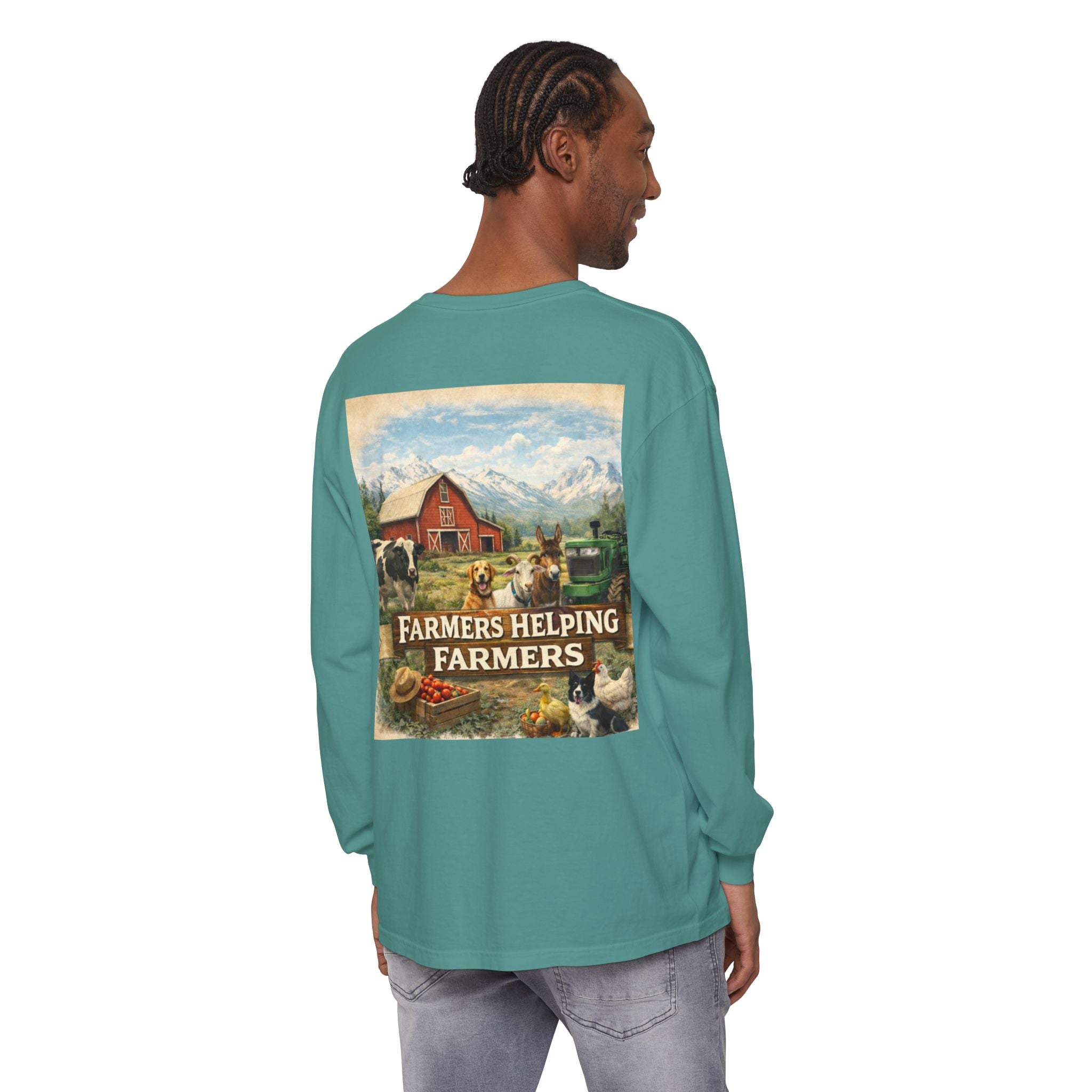 Farmers Helping Farmers Long Sleeve Tee