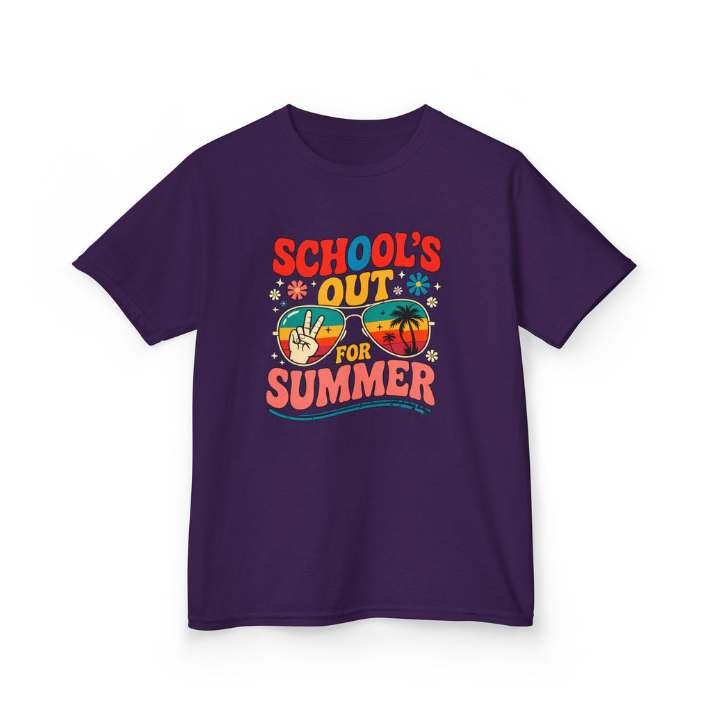 School's Out for Summer Kids T‑Shirt — Retro Beach Vacation Tee