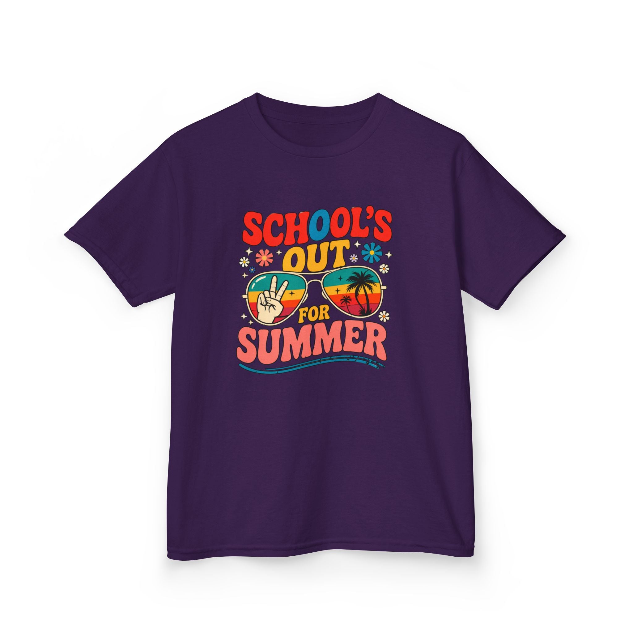 School's Out for Summer Kids T‑Shirt — Retro Beach Vacation Tee
