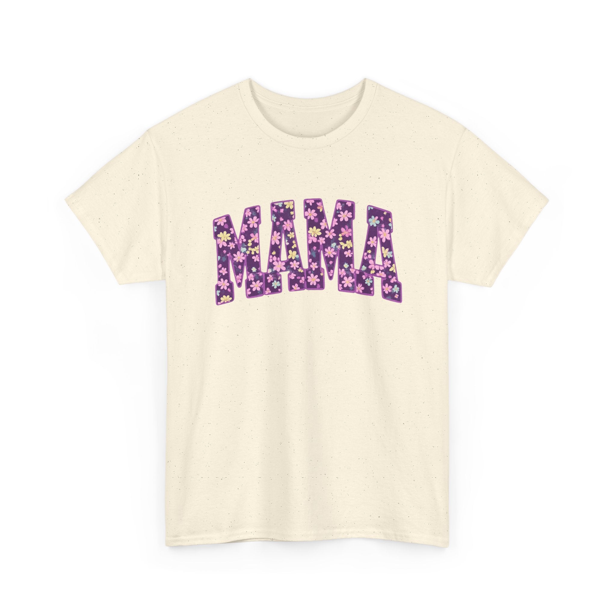 Mama Floral Tee — Purple Flower Mom Shirt for Mother's Day & Everyday