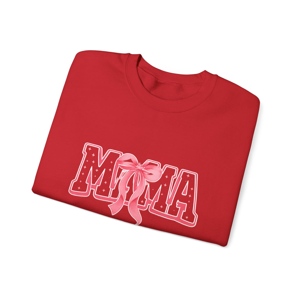 Mama Crewneck Sweatshirt — Pink Ribbon Graphic Mother's Day Pullover