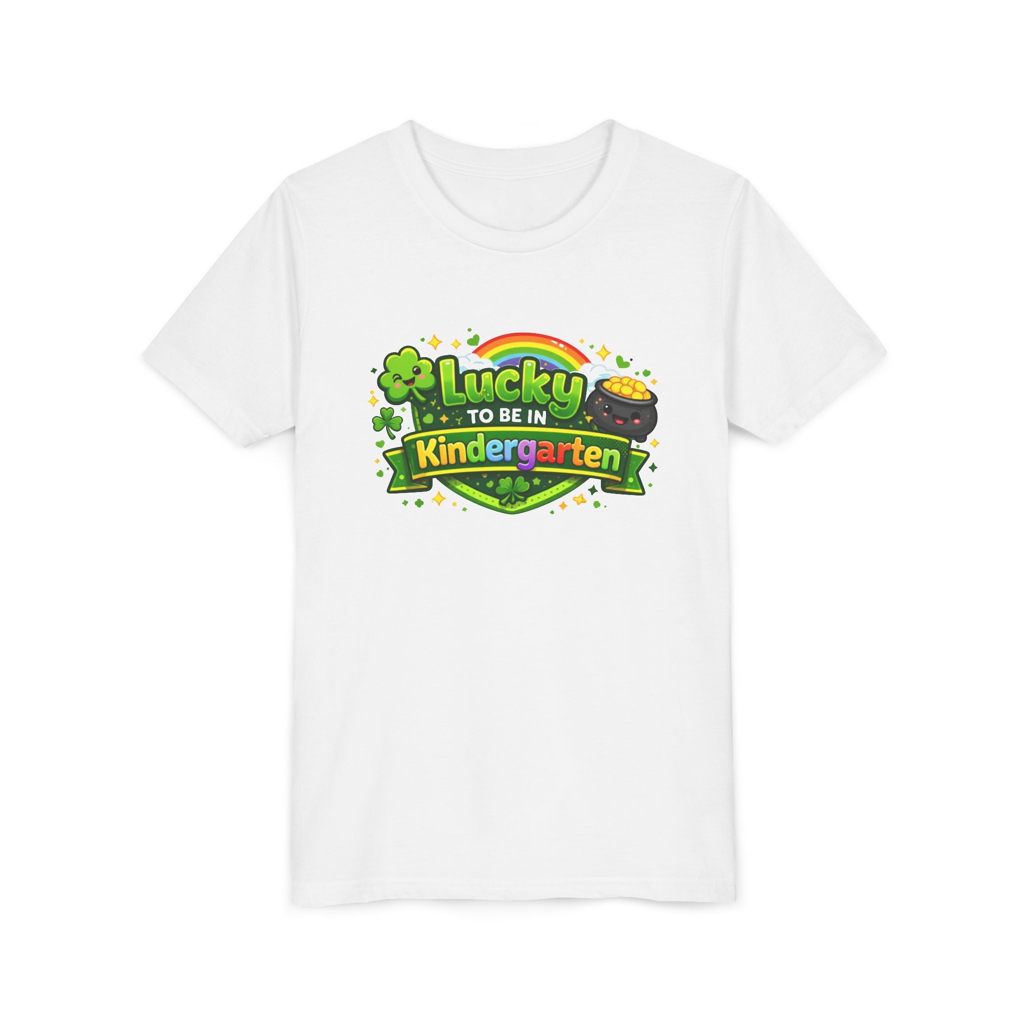 Lucky to Be in Kindergarten Youth Tee — St. Patrick’s Day Kindergarten Shirt