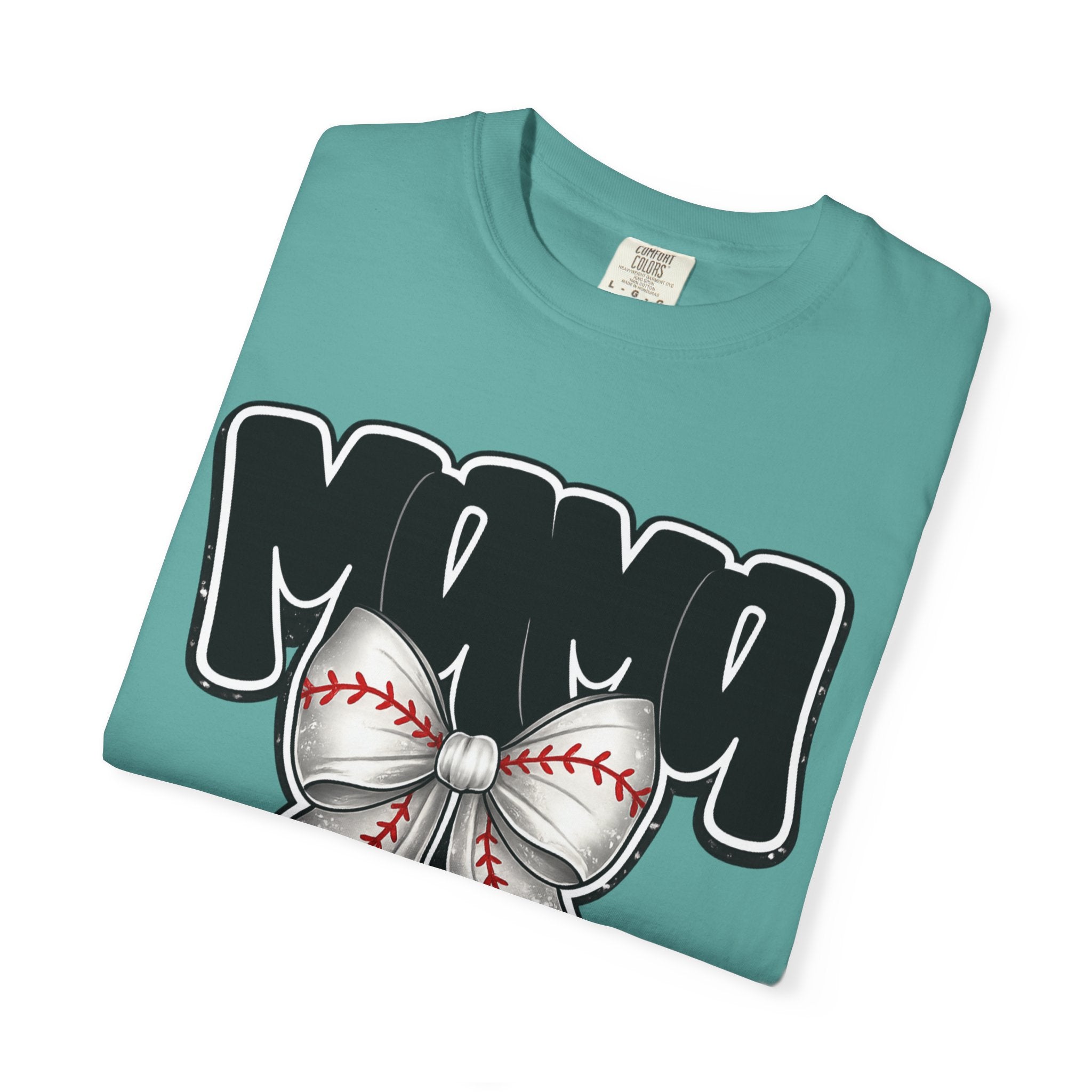 Mama Baseball Bow T-Shirt