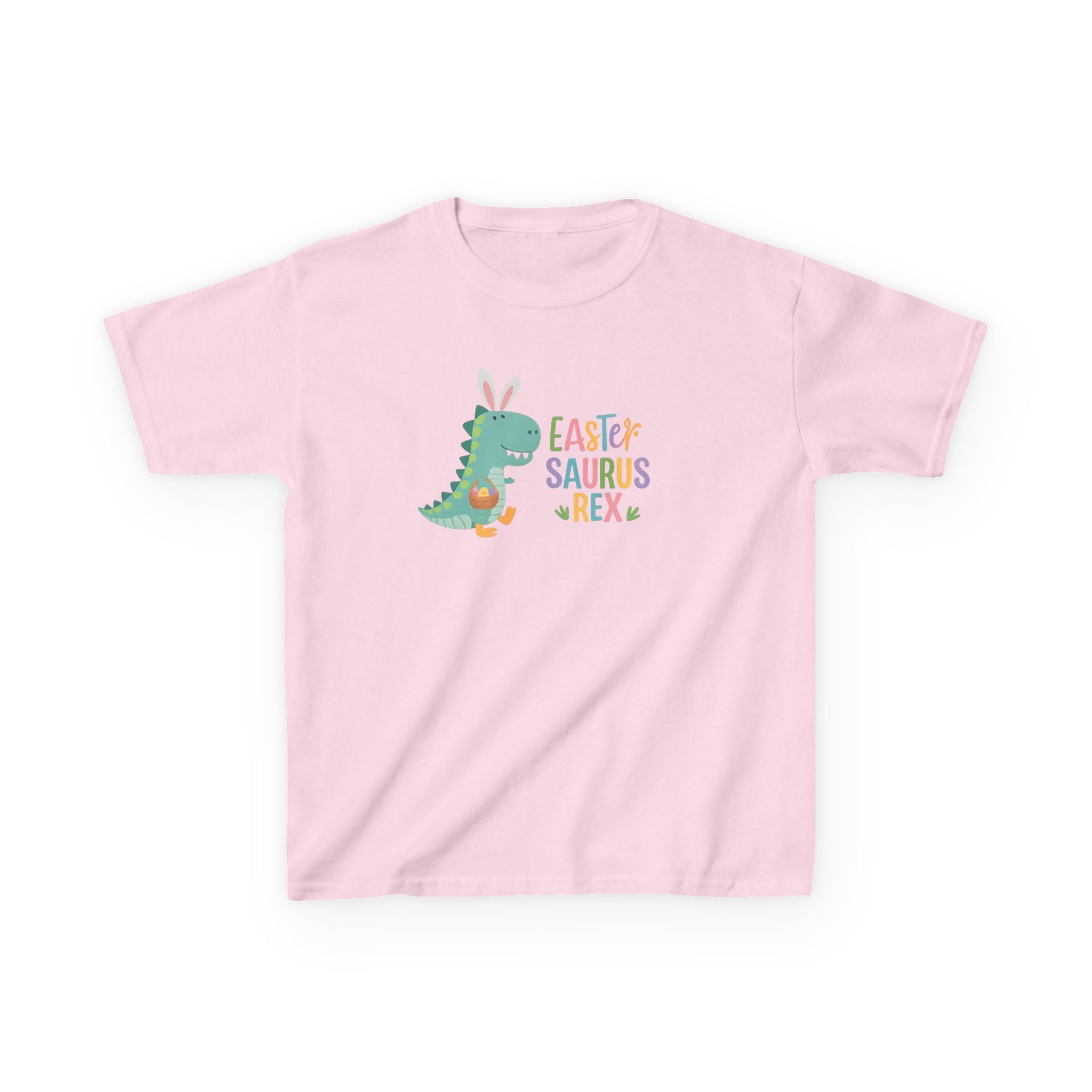 Kids T-Shirt — "Easter Saurus Rex" Cute Easter Dinosaur Tee