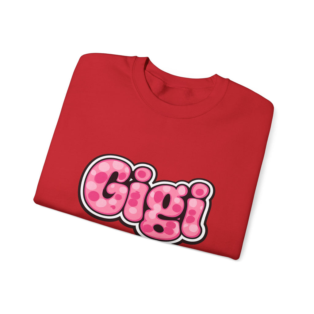 Gigi Pink Bubble Letter Crewneck Sweatshirt