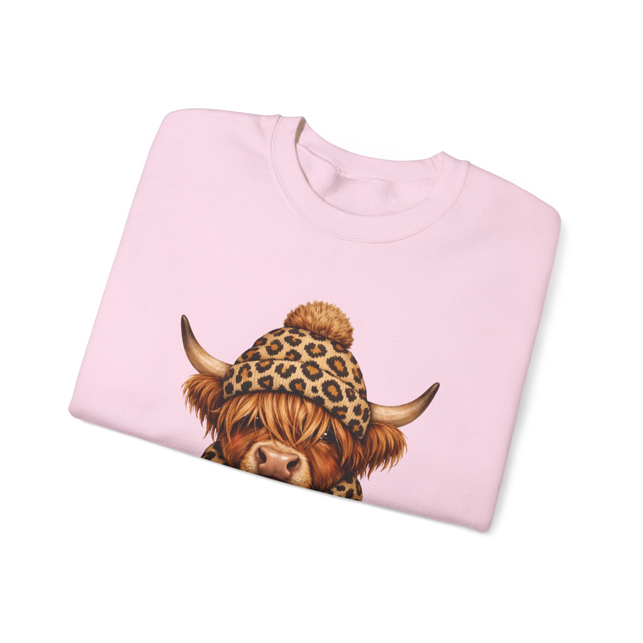 Sweatshirt — Winter Mood Highland Cow Cute Cozy Crewneck