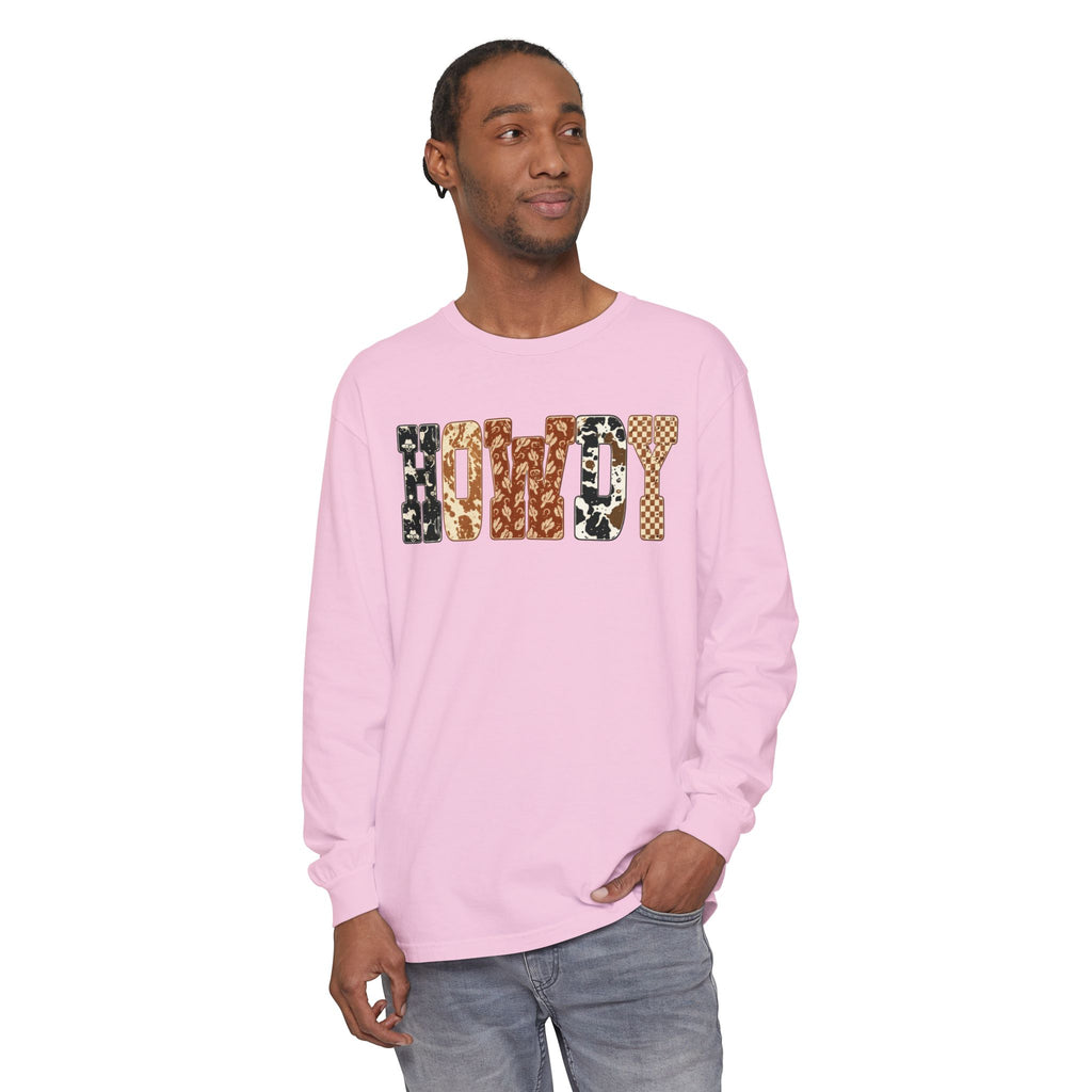 Howdy Pattern Long Sleeve Tee