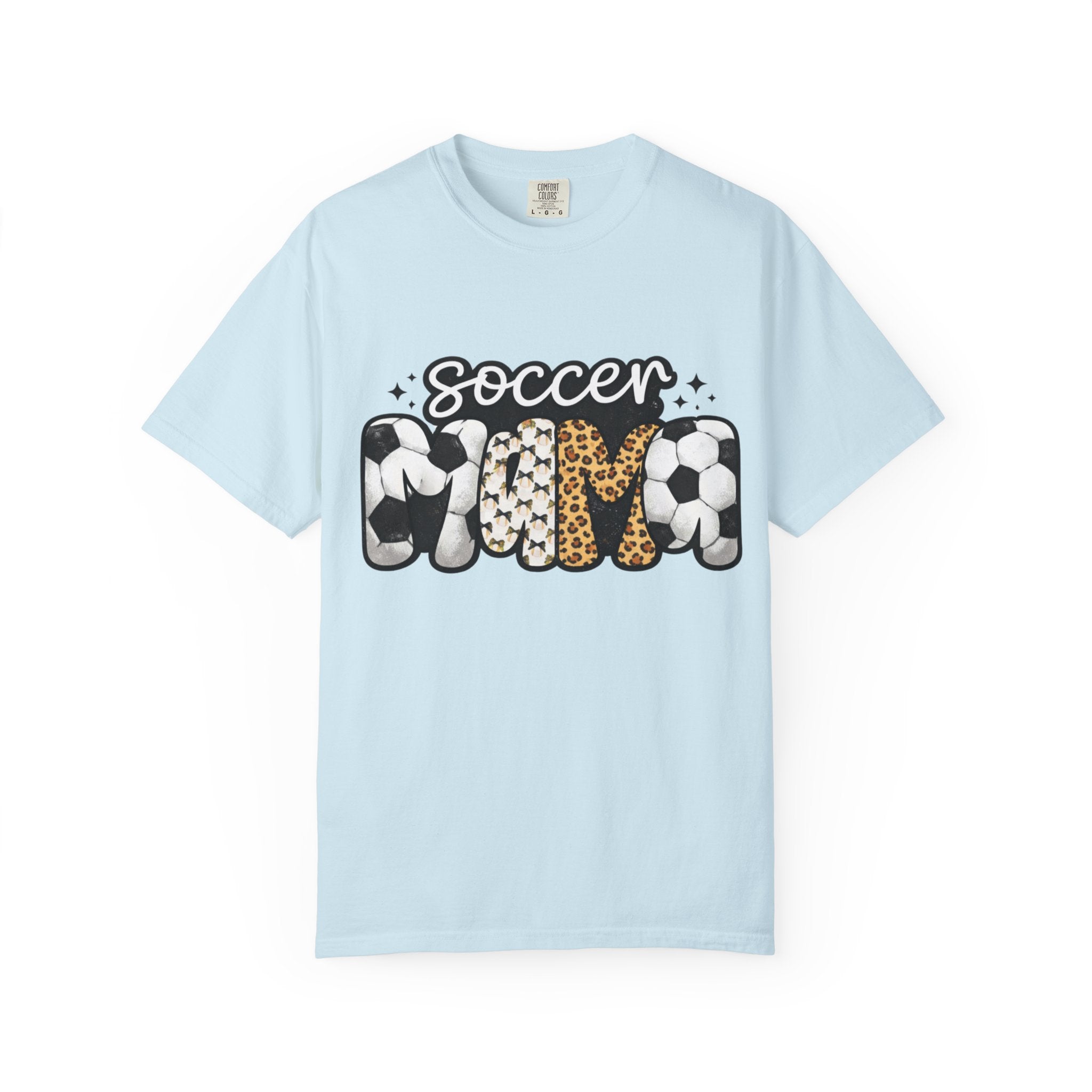 Soccer Mom T-Shirt — Leopard & Ball Graphic Tee for Soccer Moms