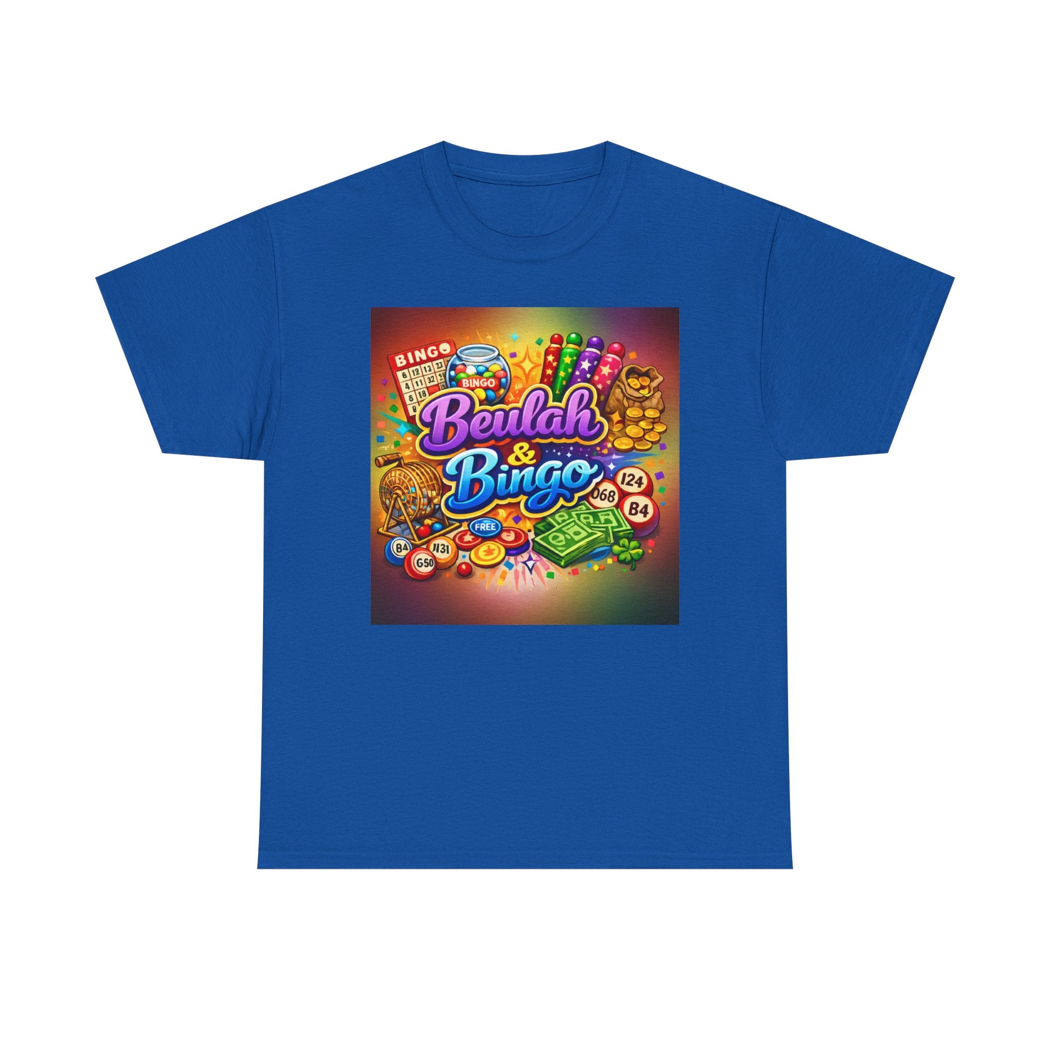 Berlah & Bingo T-Shirt — Retro Colorful Bingo Game Tee