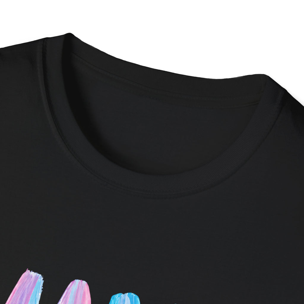 Mama Brushstroke T‑Shirt — Pastel Watercolor Mom Tee for Mother’s Day
