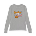 Youth Long Sleeve Tee — "Spooky Mini" Halloween Ghost & Pumpkin Kids Shirt