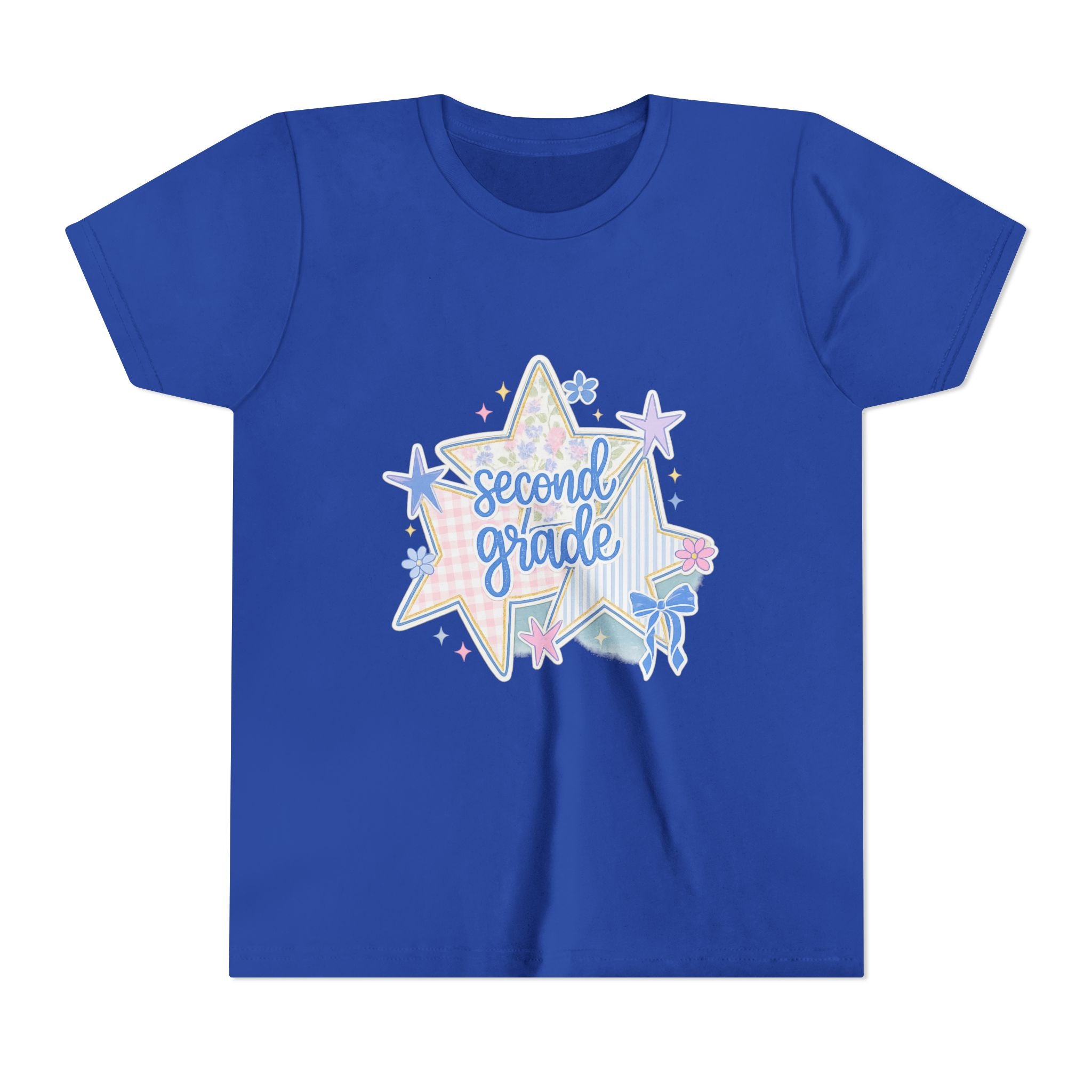 Second Grade Youth T‑Shirt — Cute Pastel Star Back to School Tee