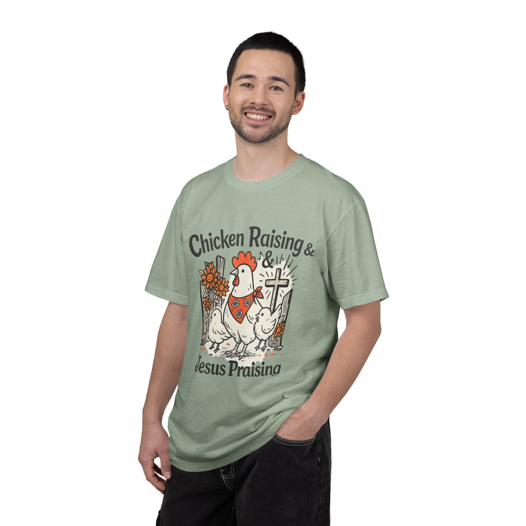Chicken Raising & Jesus Praising T-Shirt