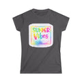 Summer Vibes Women's Tee — Colorful Rainbow Beach Shirt