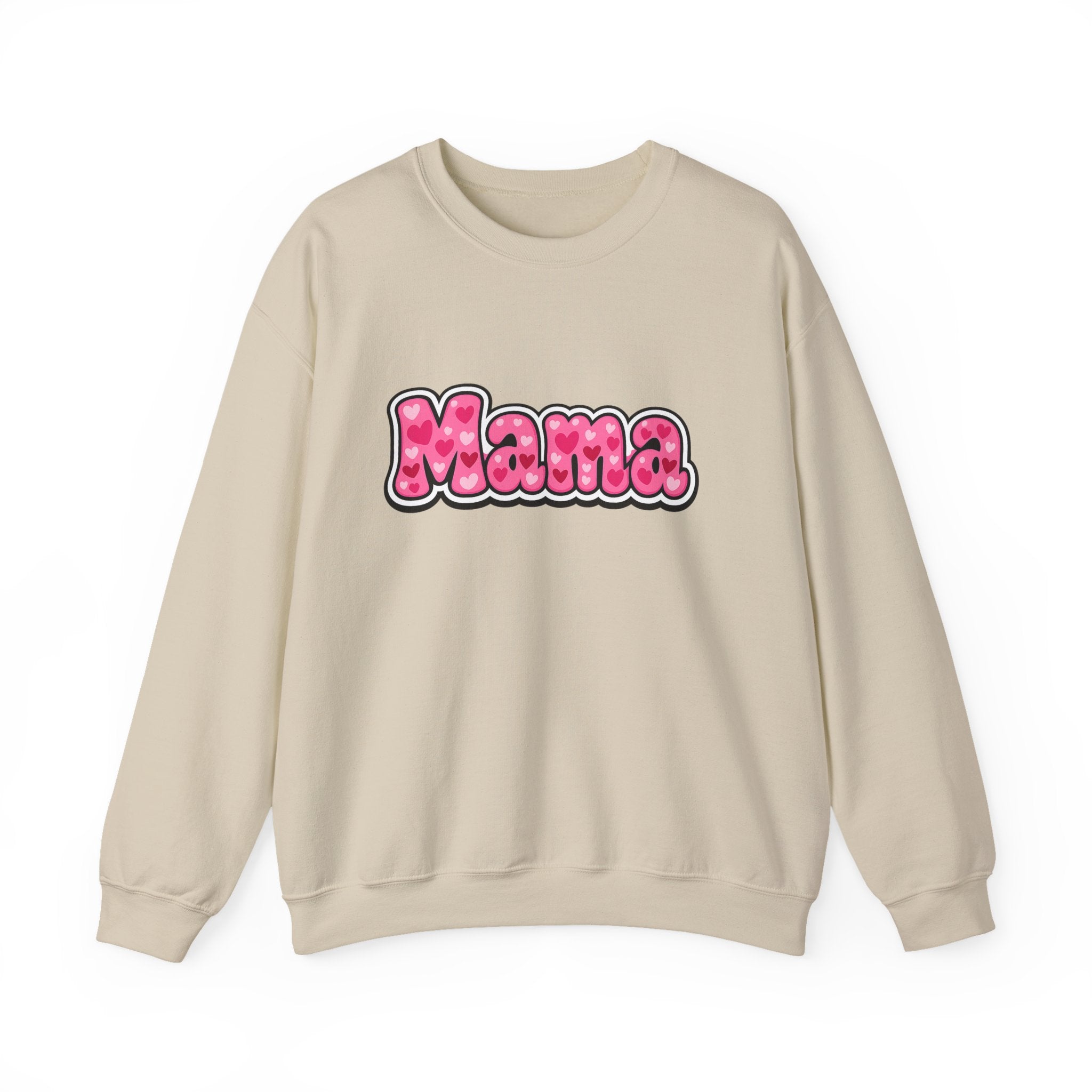 Mama Pink Bubble Letter Crewneck Sweatshirt