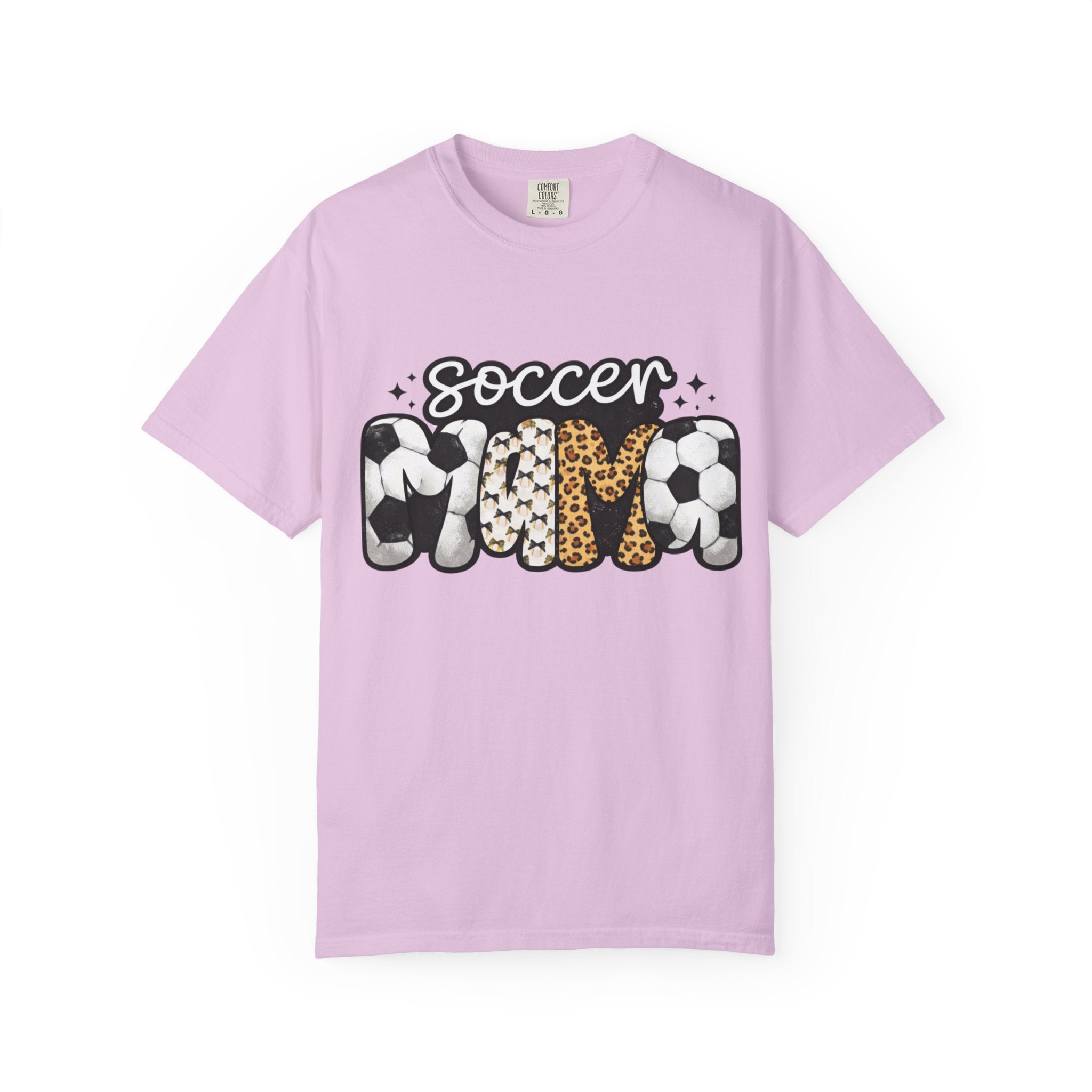 Soccer Mom T-Shirt — Leopard & Ball Graphic Tee for Soccer Moms