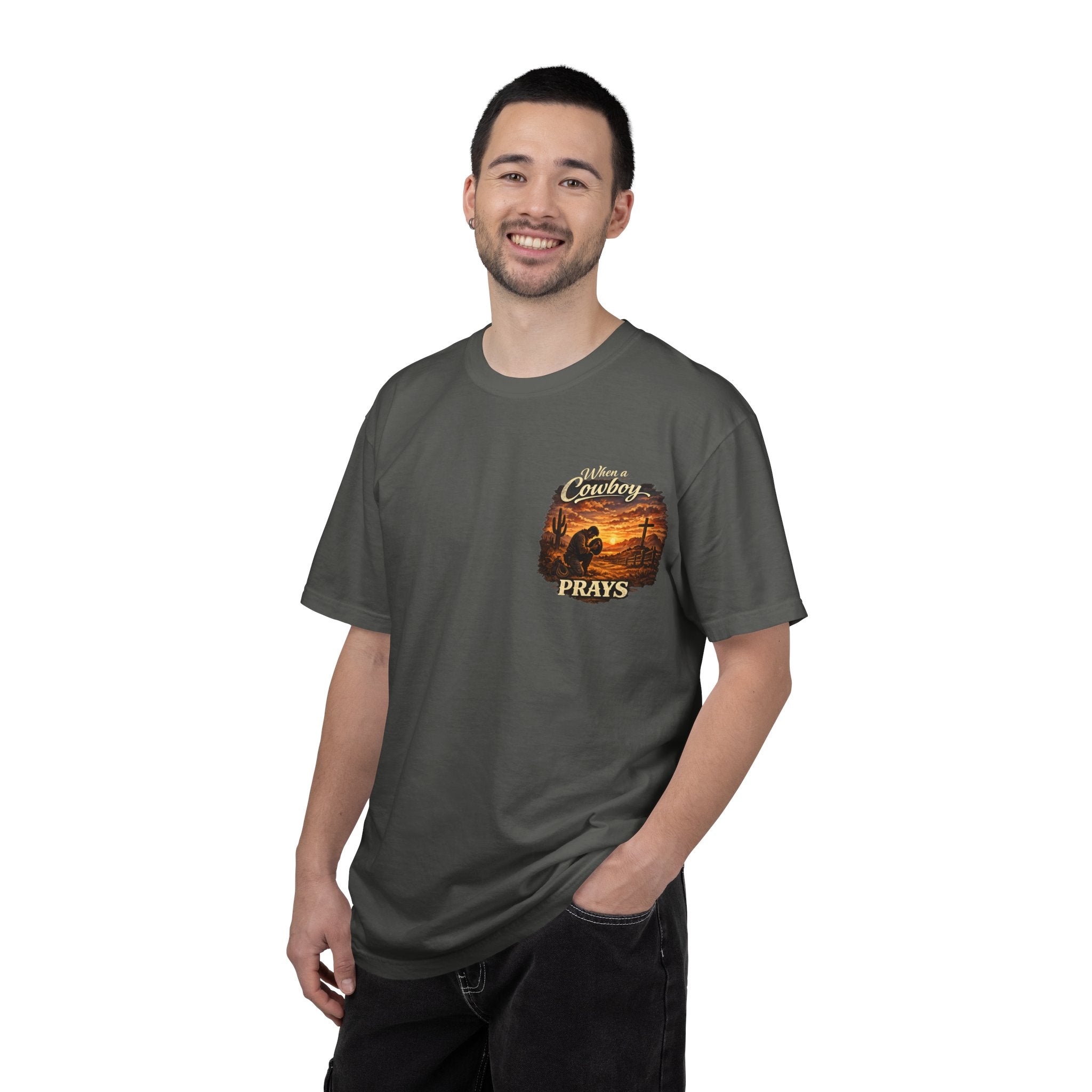 When a Cowboy Prays T-Shirt